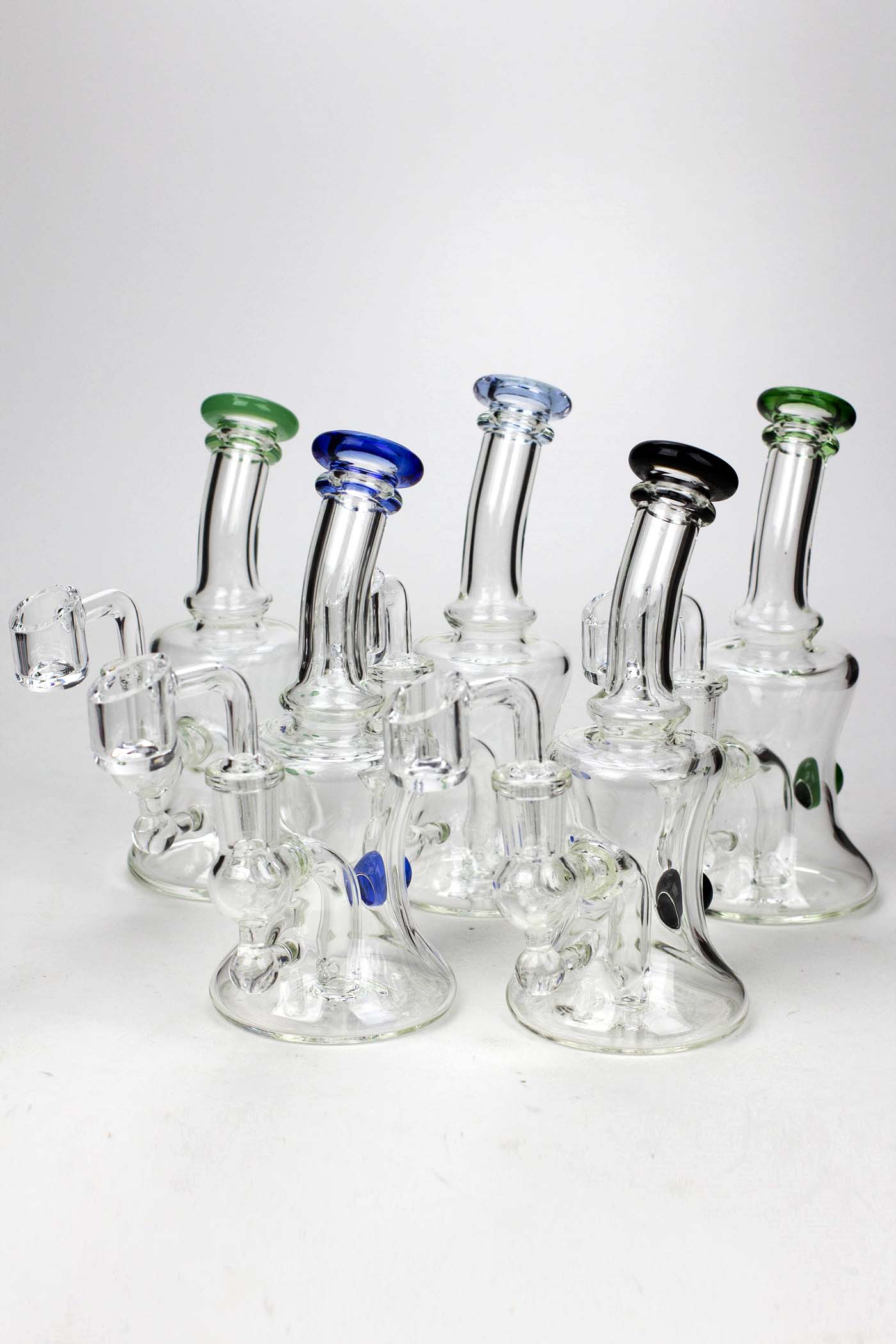 6" 2-in-1 fixed 3 hole diffuser Skirt bubbler