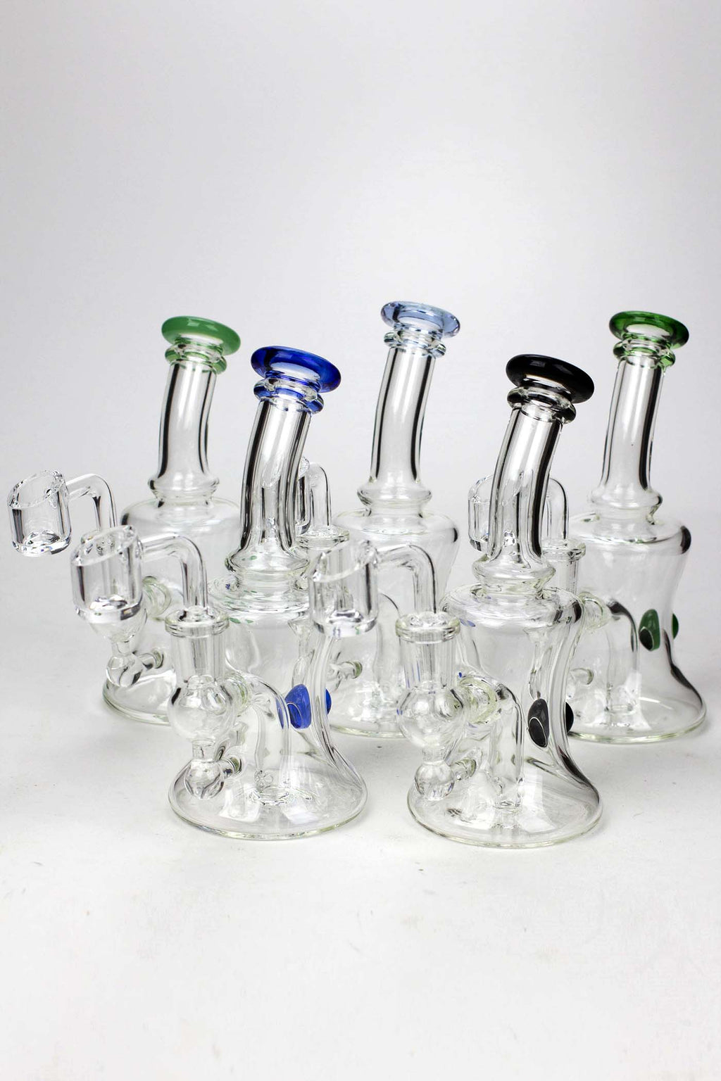 6" 2-in-1 fixed 3 hole diffuser Skirt bubbler