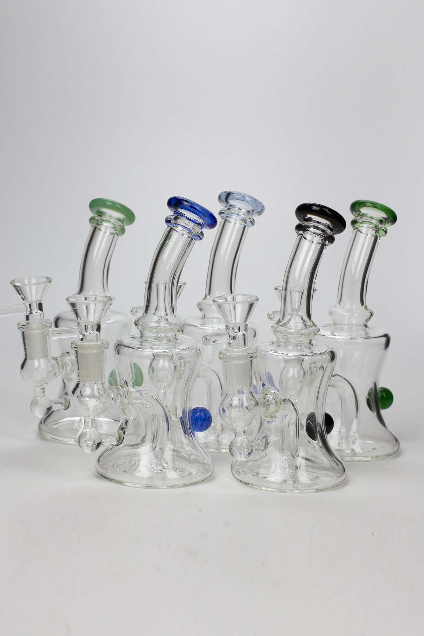 6" 2-in-1 fixed 3 hole diffuser Skirt bubbler