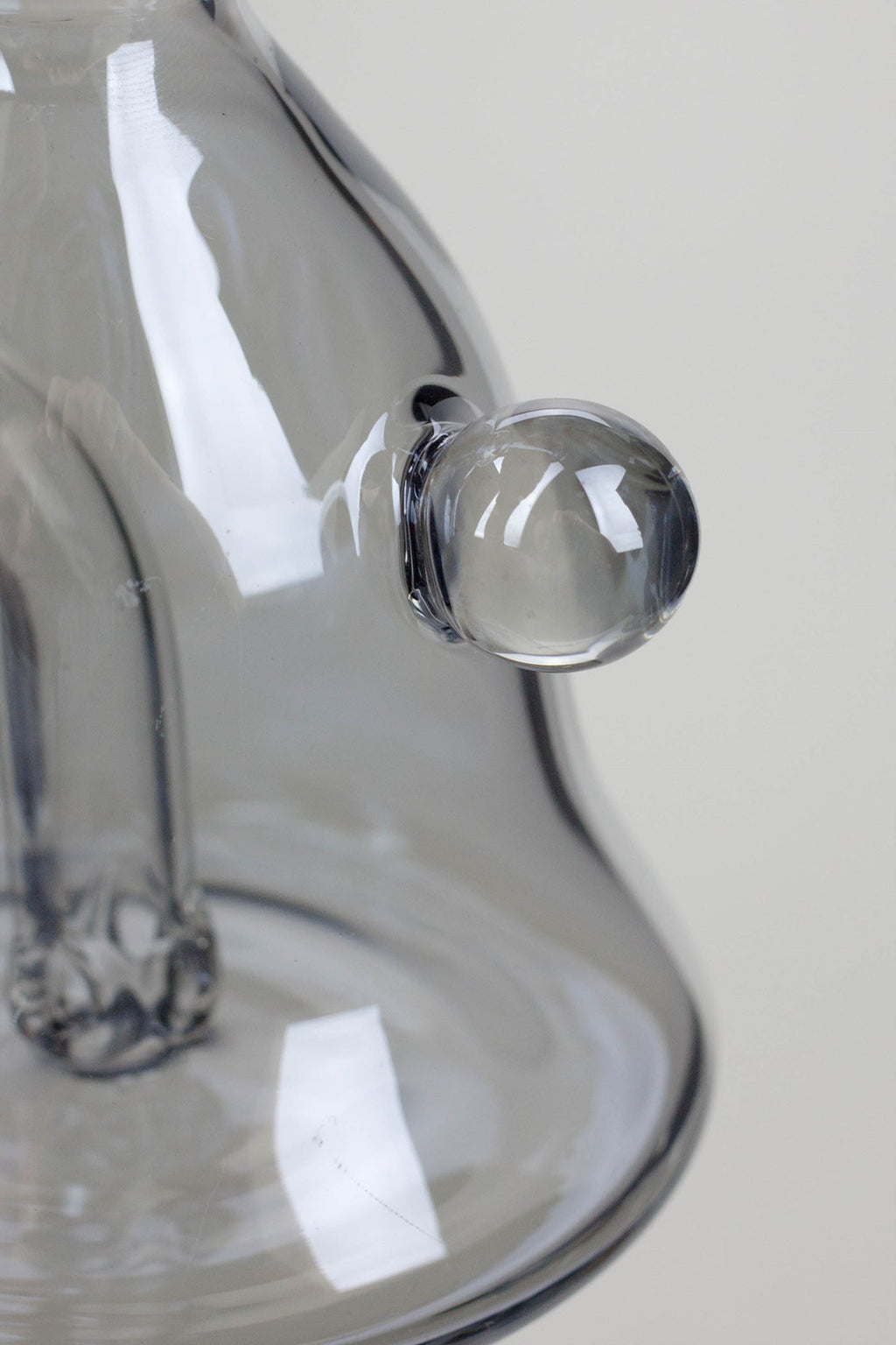 6" 2-in-1 fixed 3 hole diffuser bell Metallic tinted bubbler