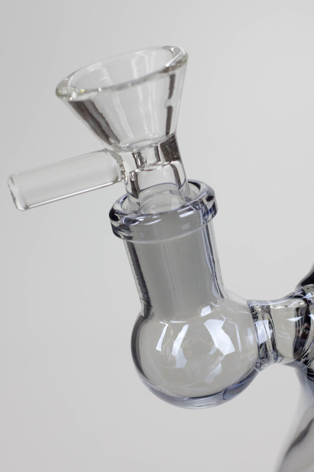 6" 2-in-1 fixed 3 hole diffuser bell Metallic tinted bubbler
