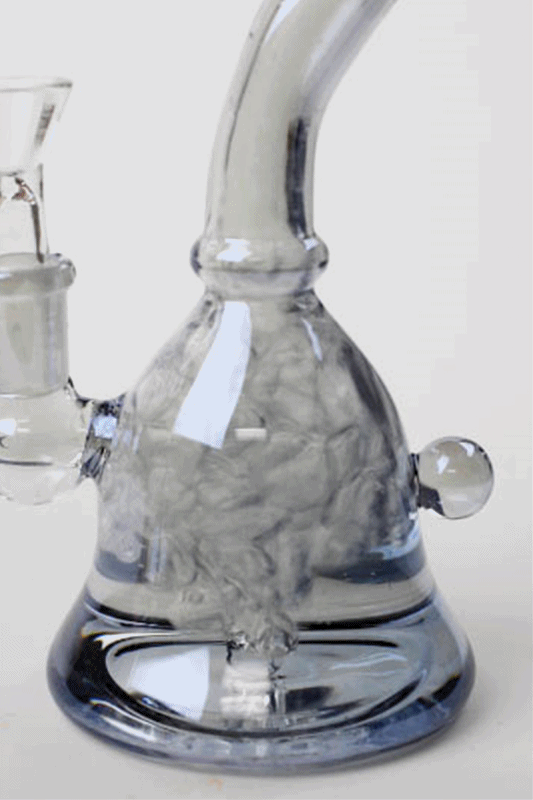 6" fixed 3 hole diffuser bell Metallic tinted bubbler