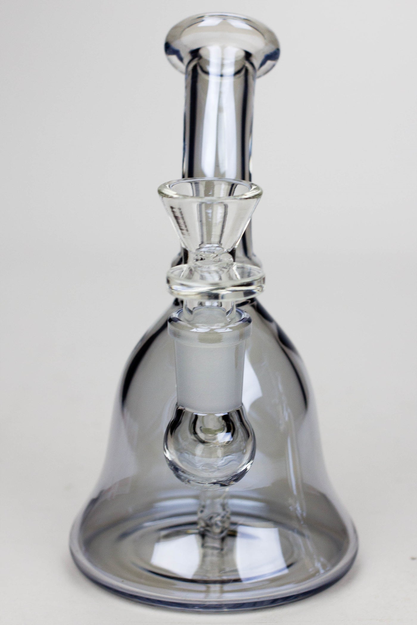 6" fixed 3 hole diffuser bell Metallic tinted bubbler