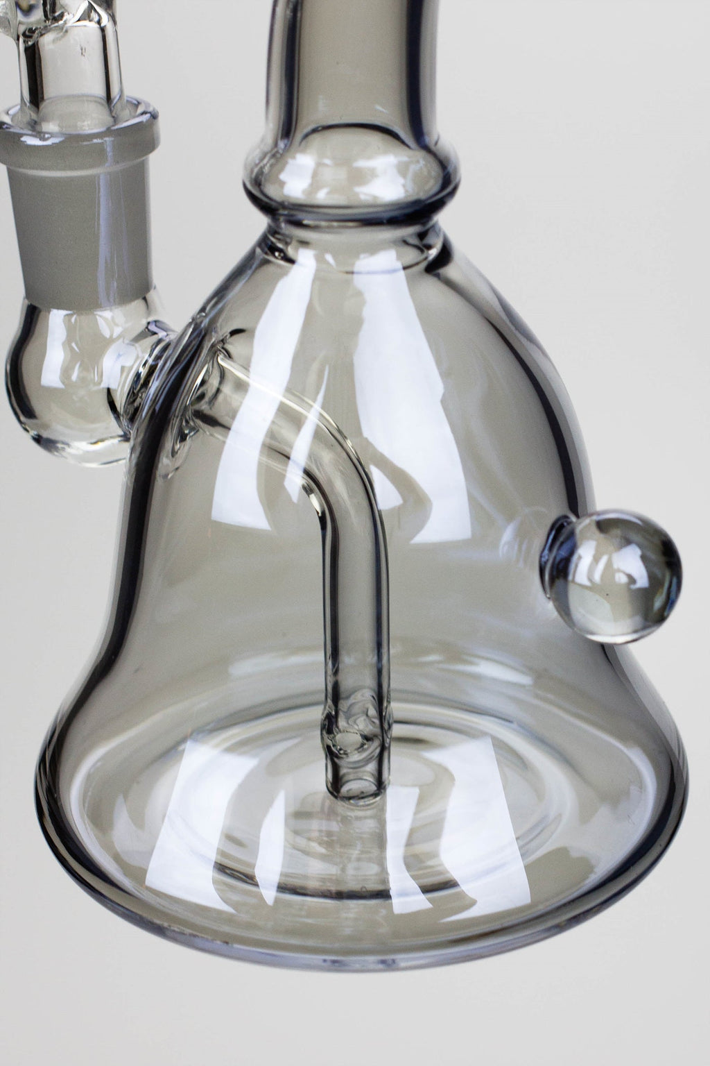 6" fixed 3 hole diffuser bell Metallic tinted bubbler