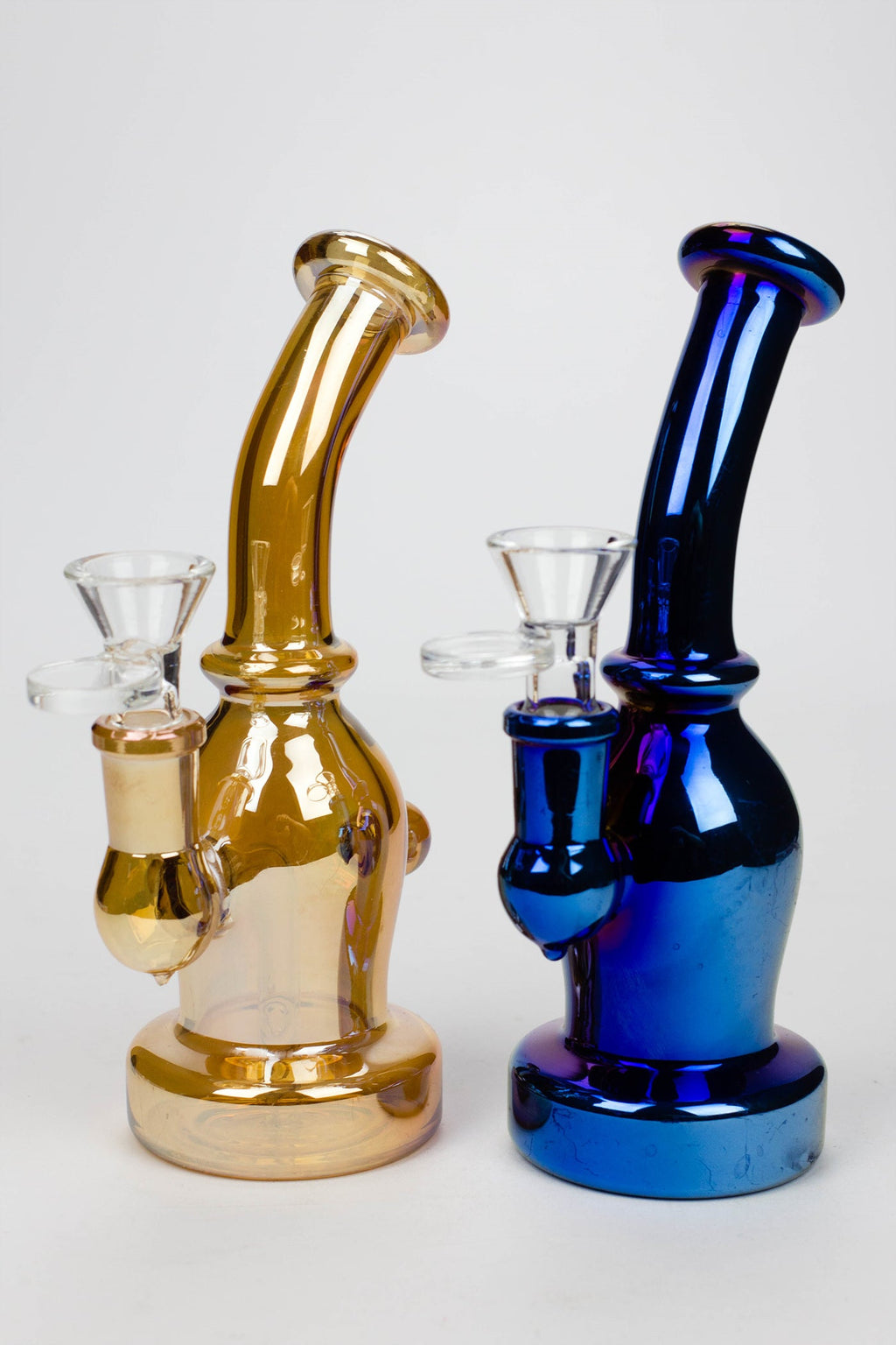 6.5" fixed 3 hole diffuser Metallic tinted bubbler