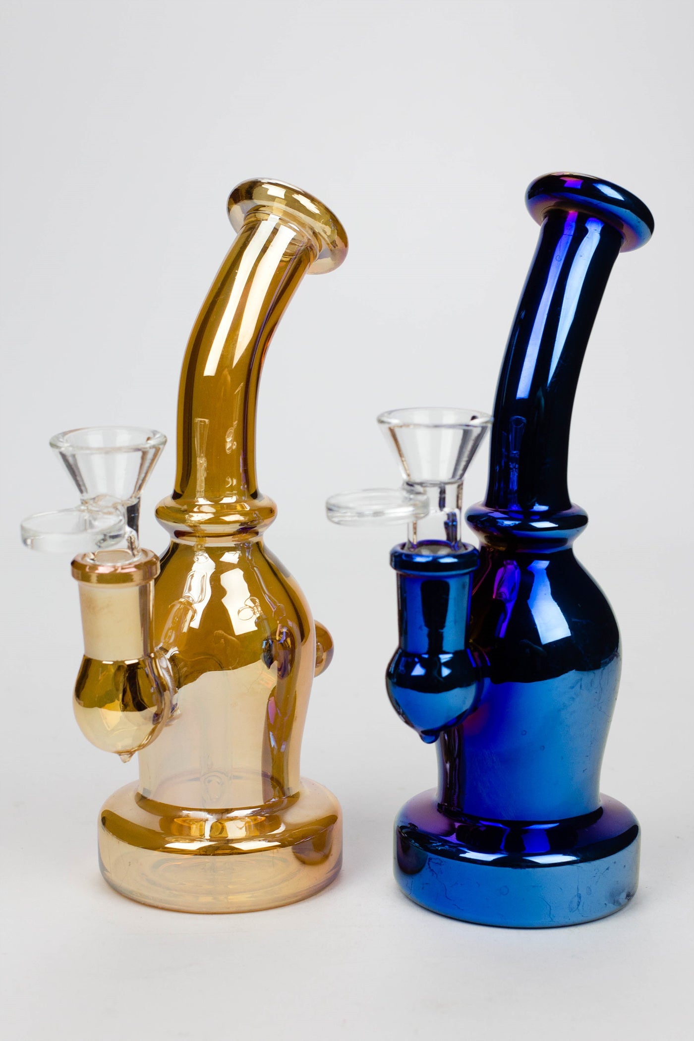 6.5" fixed 3 hole diffuser Metallic tinted bubbler