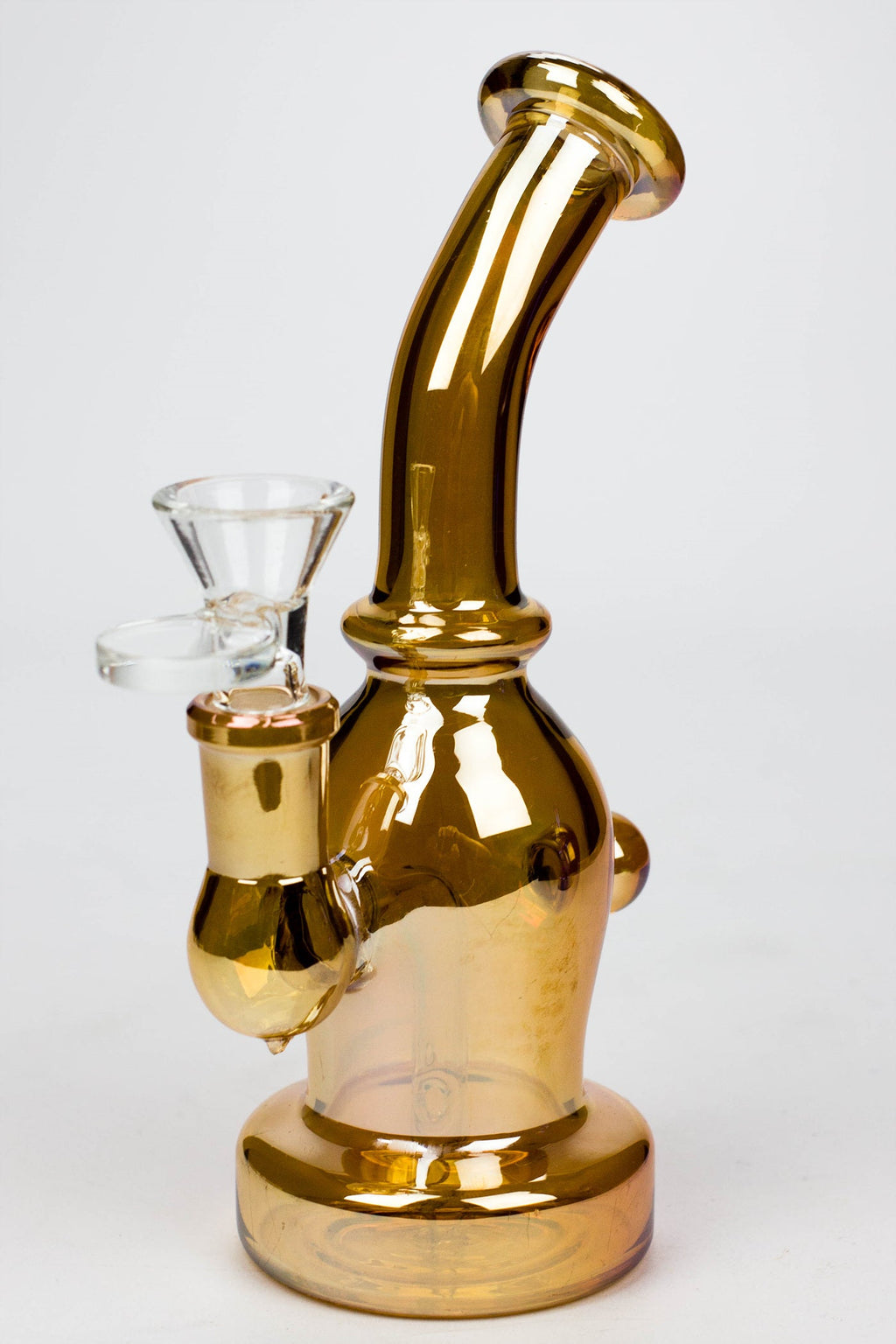 6.5" fixed 3 hole diffuser Metallic tinted bubbler