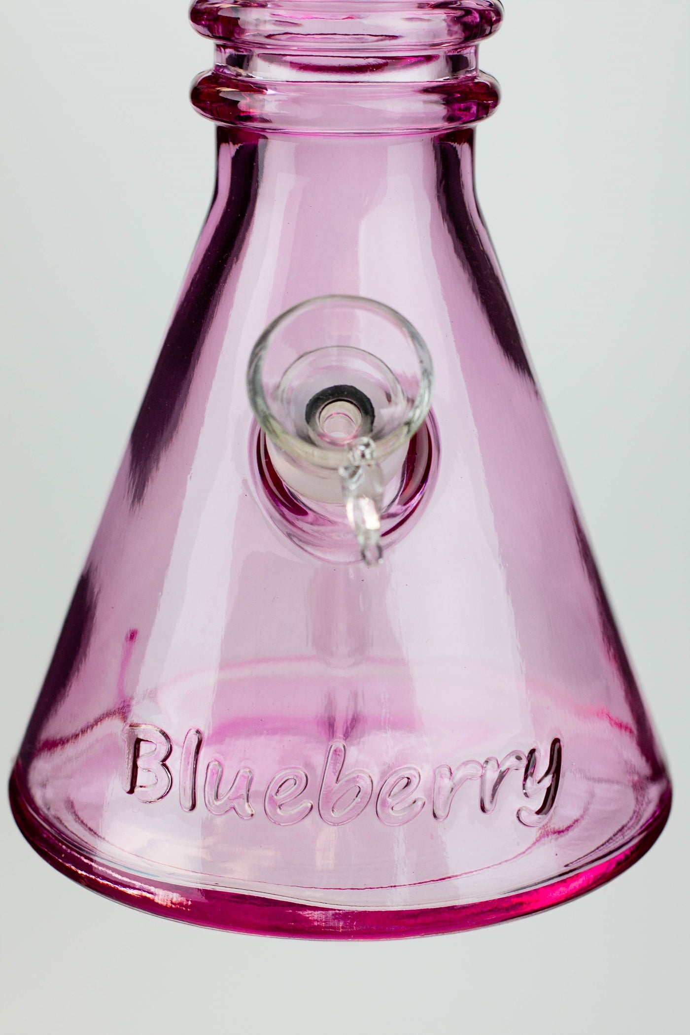 12" Blueberry colored soft glass water bong ( HX4003 )