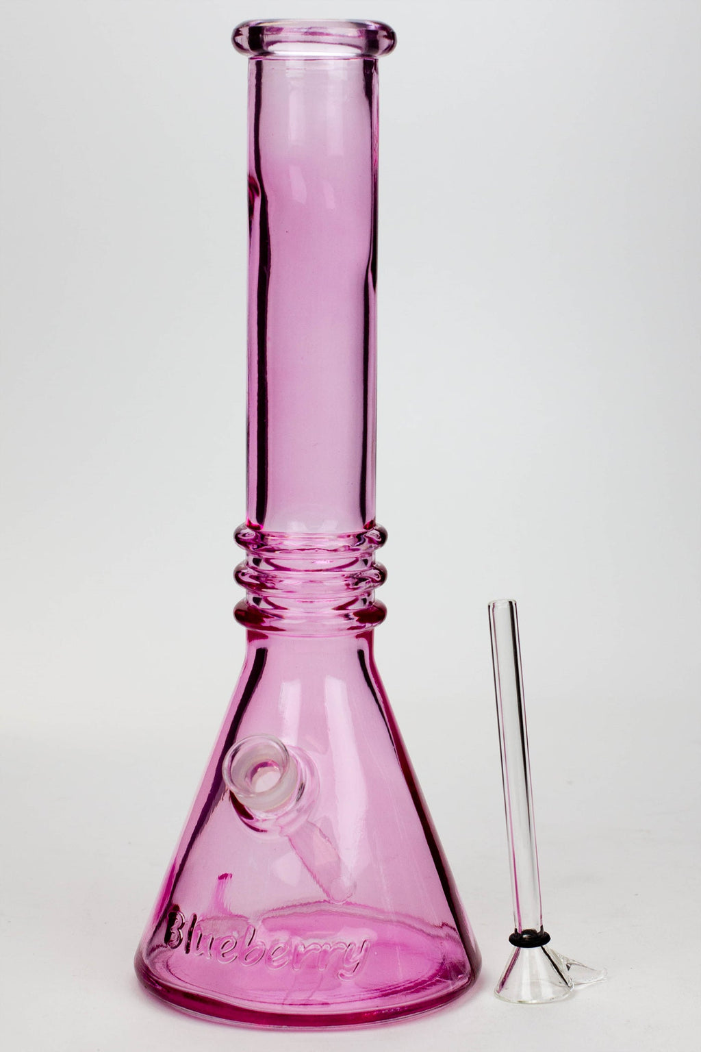 12" Blueberry colored soft glass water bong ( HX4003 )