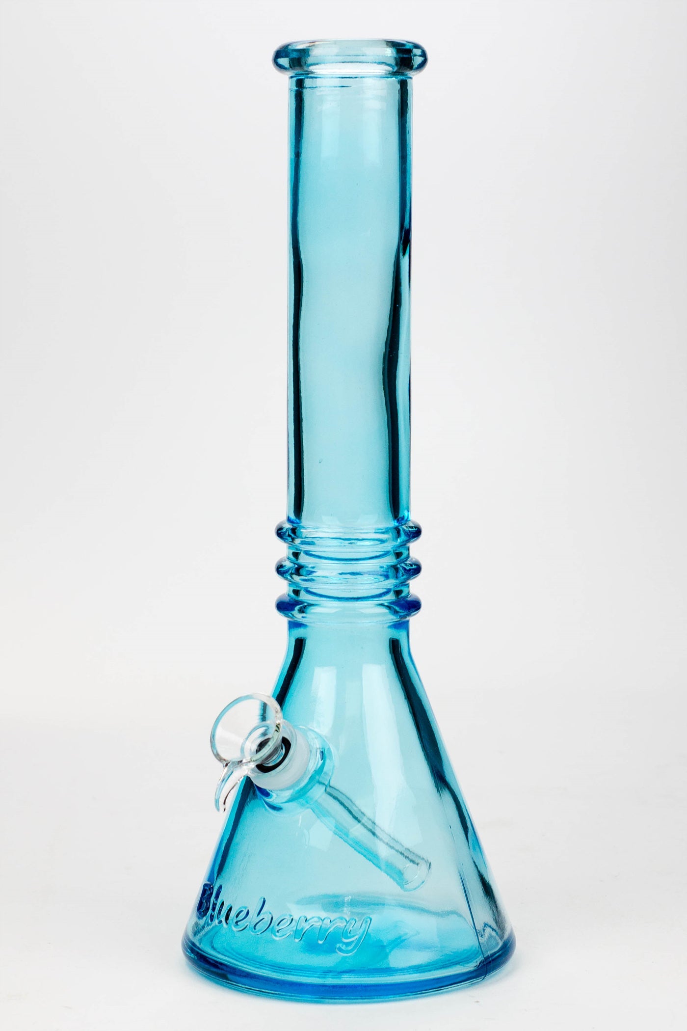 12" Blueberry colored soft glass water bong ( HX4003 )