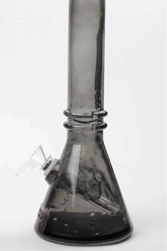 10" Blueberry colored soft glass water bong ( HX4002 )