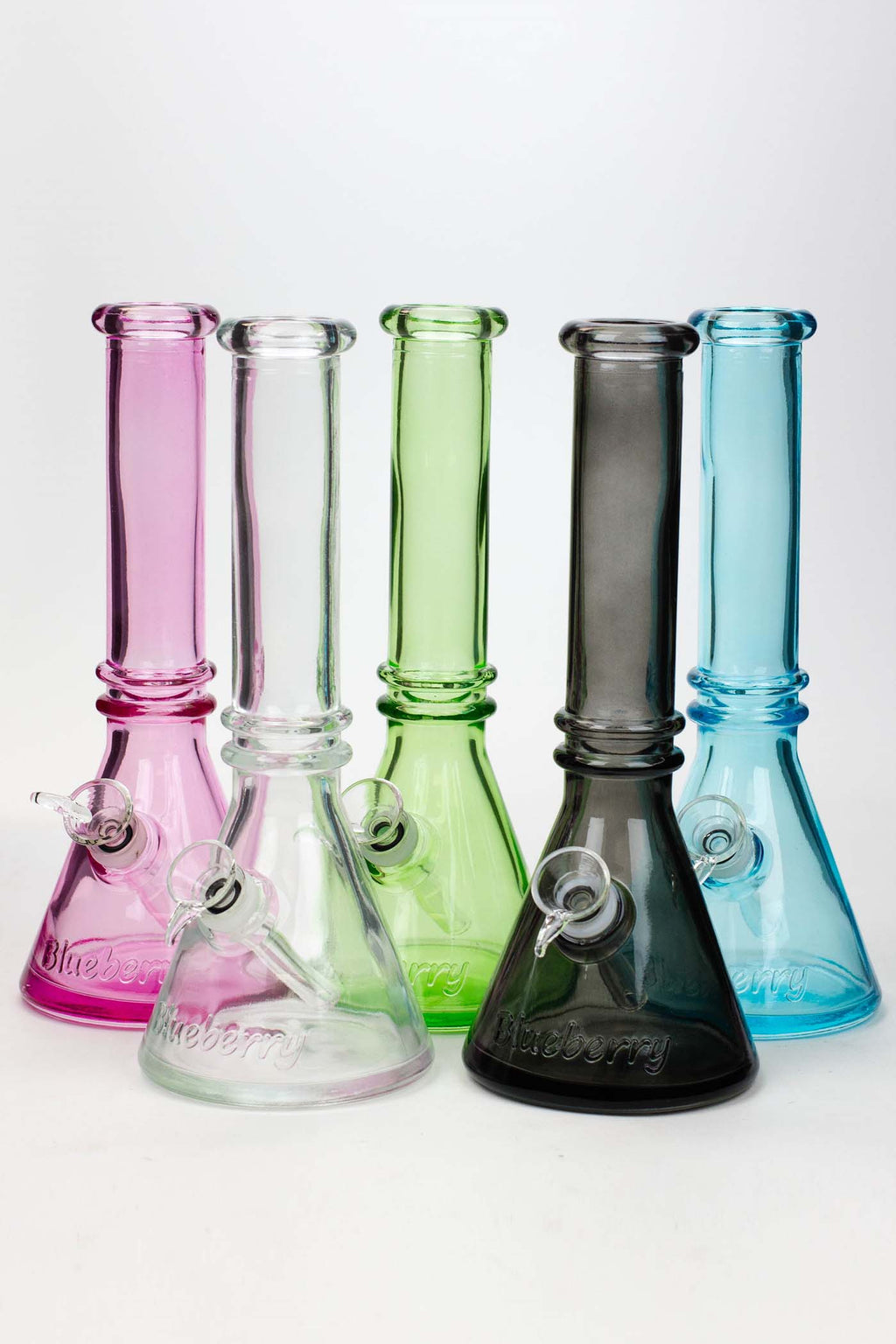 10" Blueberry colored soft glass water bong ( HX4002 )