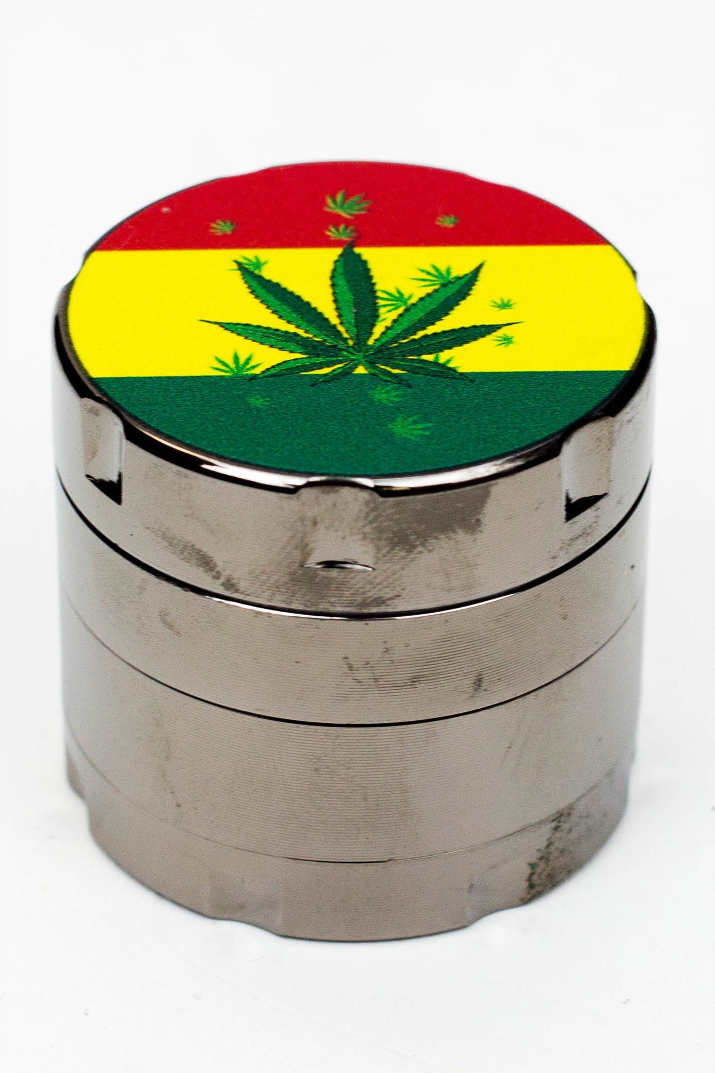 Infyniti 4 parts small Rasta leaf herb grinder