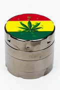 Infyniti 4 parts small Rasta leaf herb grinder