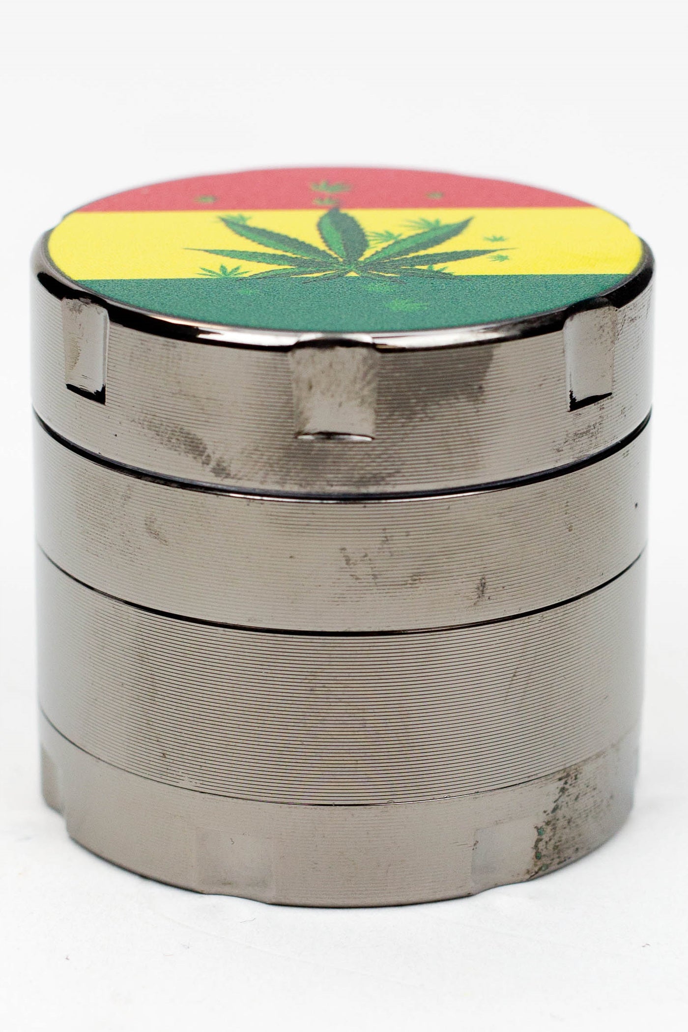 Infyniti 4 parts small Rasta leaf herb grinder