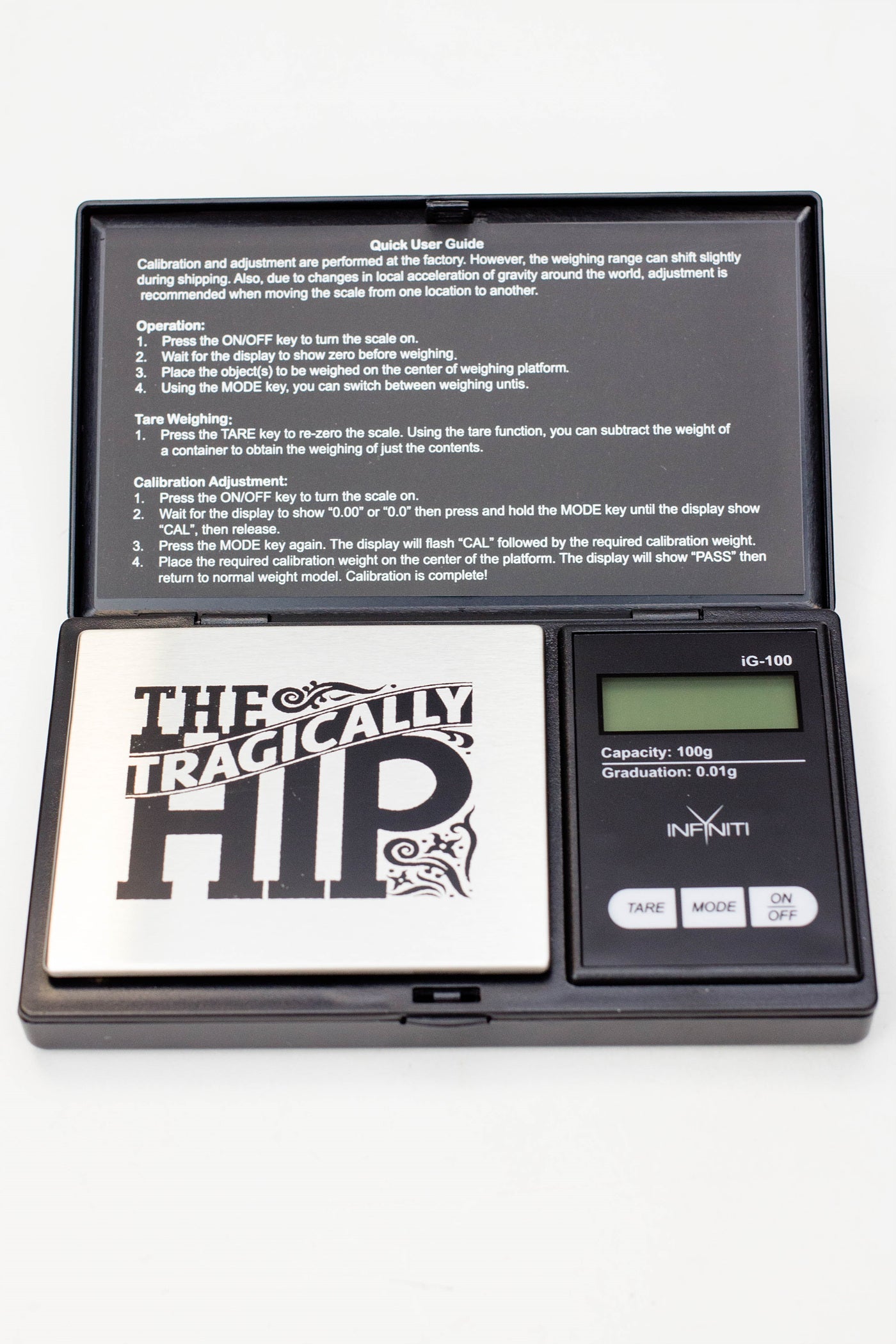 INFYNITI  The Tragically HIP G-Force TRG-100 scale