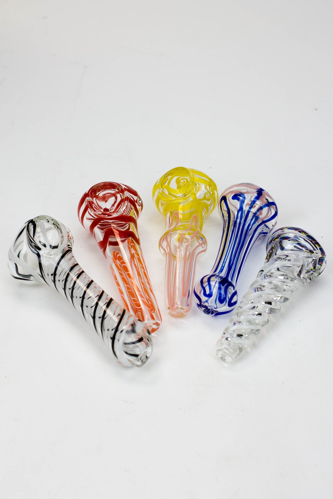 4" Soft glass hand pipe Jar of 30