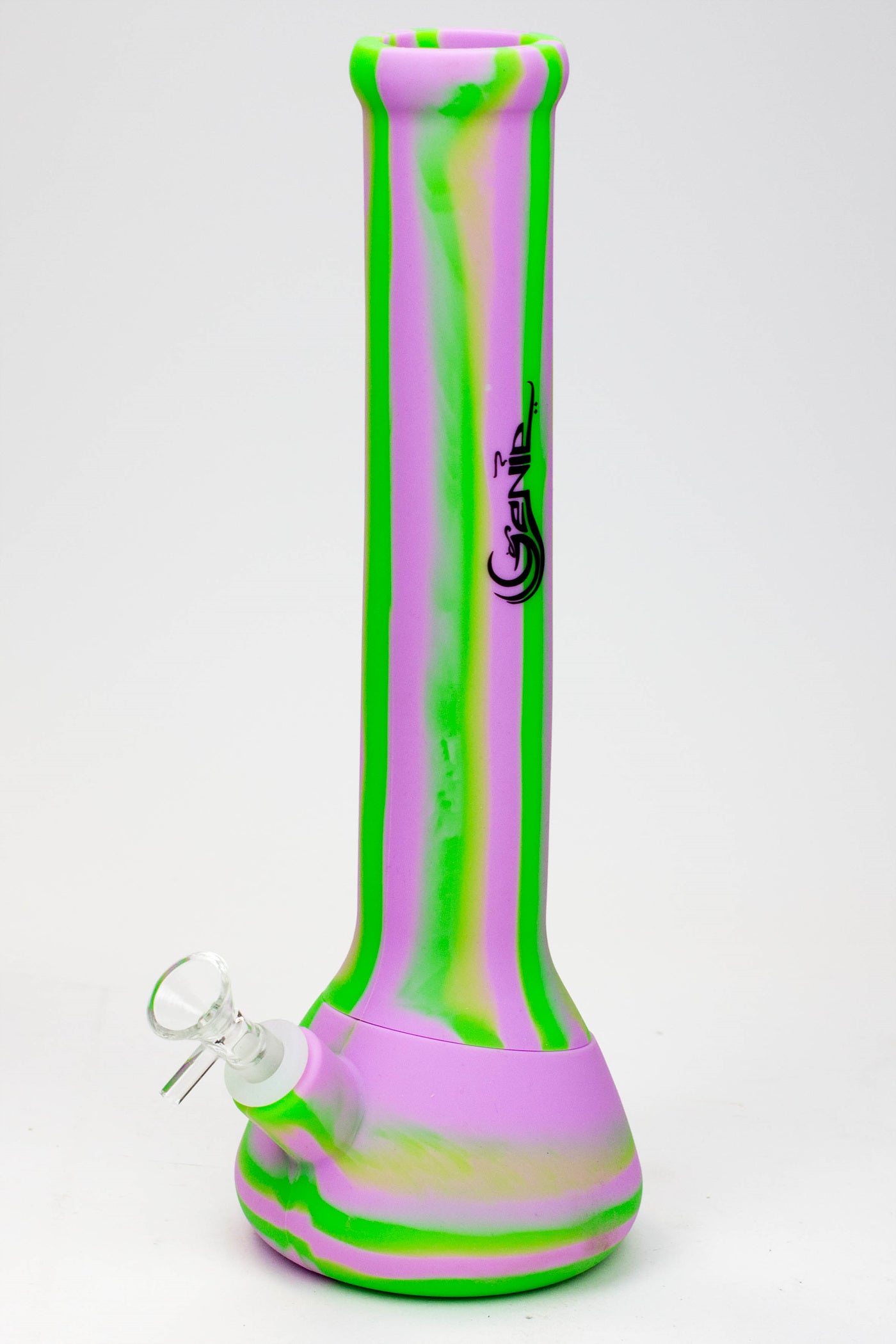 13" Genie mixed color Silicone detachable beaker water bong