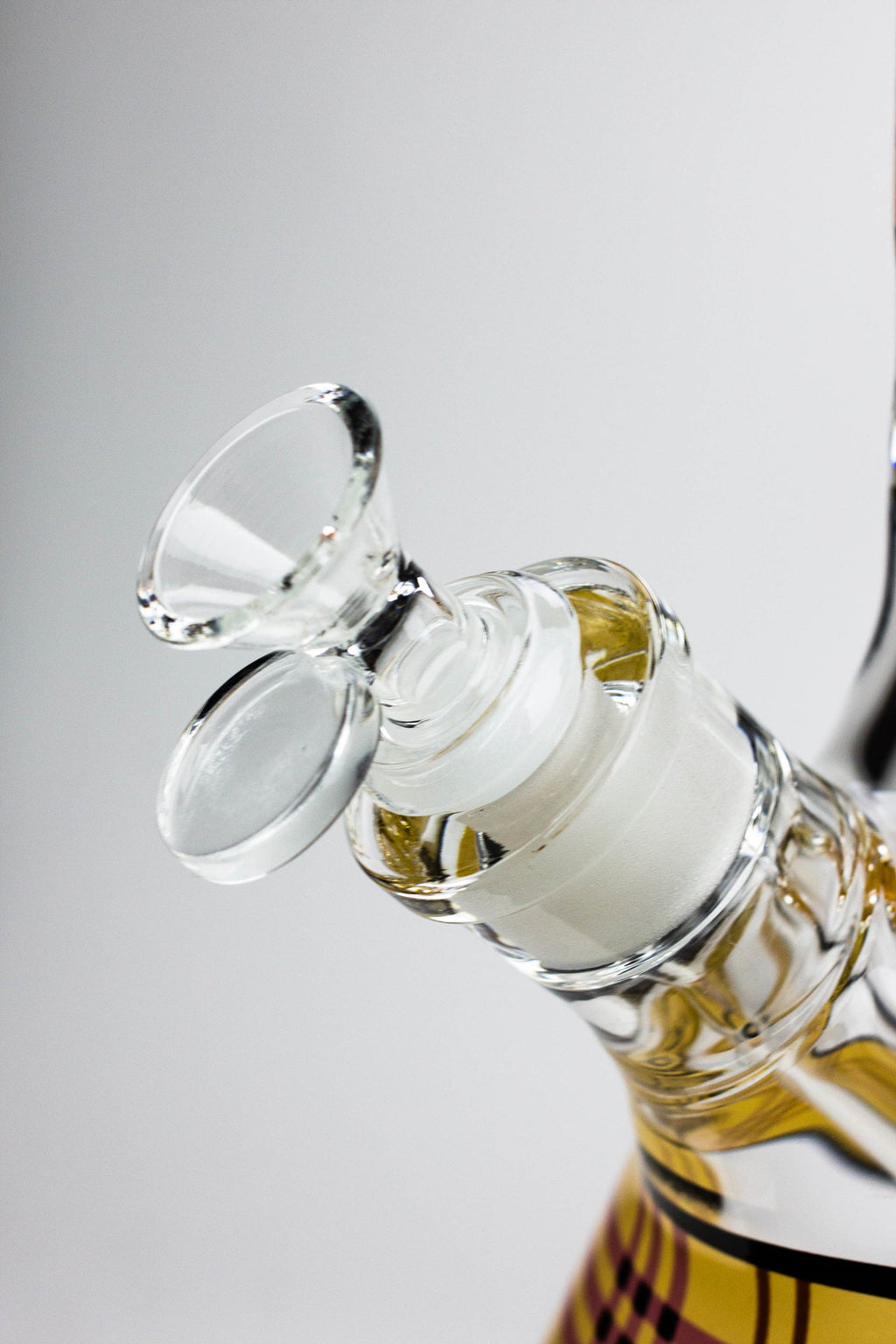 17.5" Check pattern 9 mm glass beaker bong