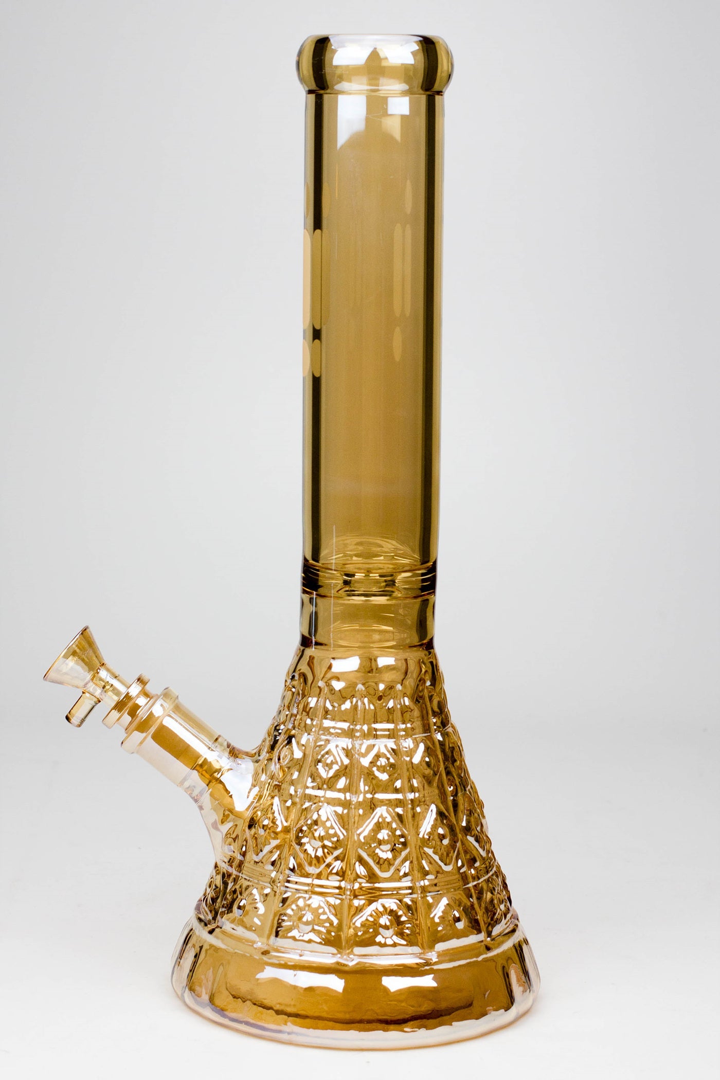 14" Infyniti embossed diamond beaker 7 mm glass bong
