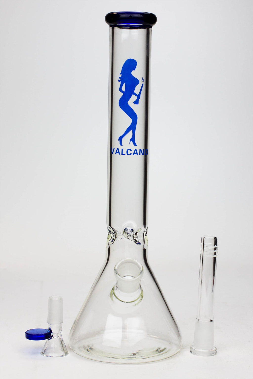 11.5" Valcano beaker glass water bong