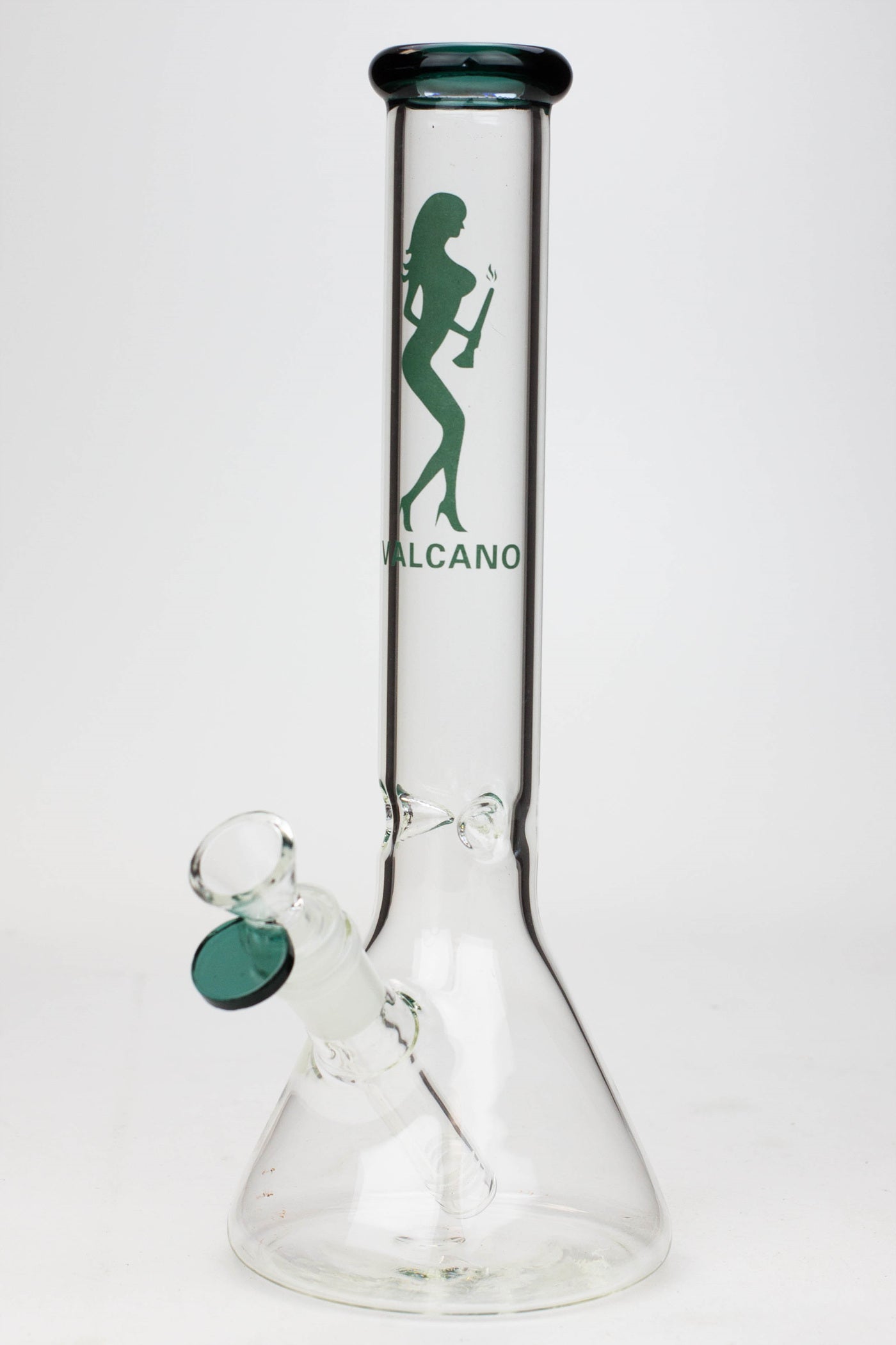 11.5" Valcano beaker glass water bong