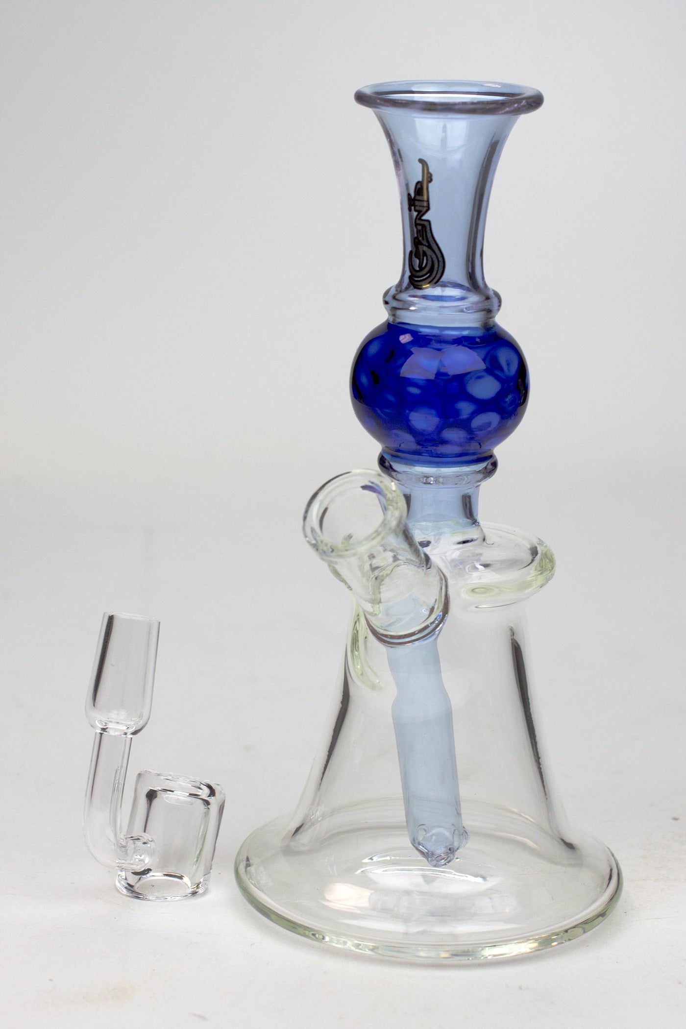 7" Genie hand bell fixed stem dab rig