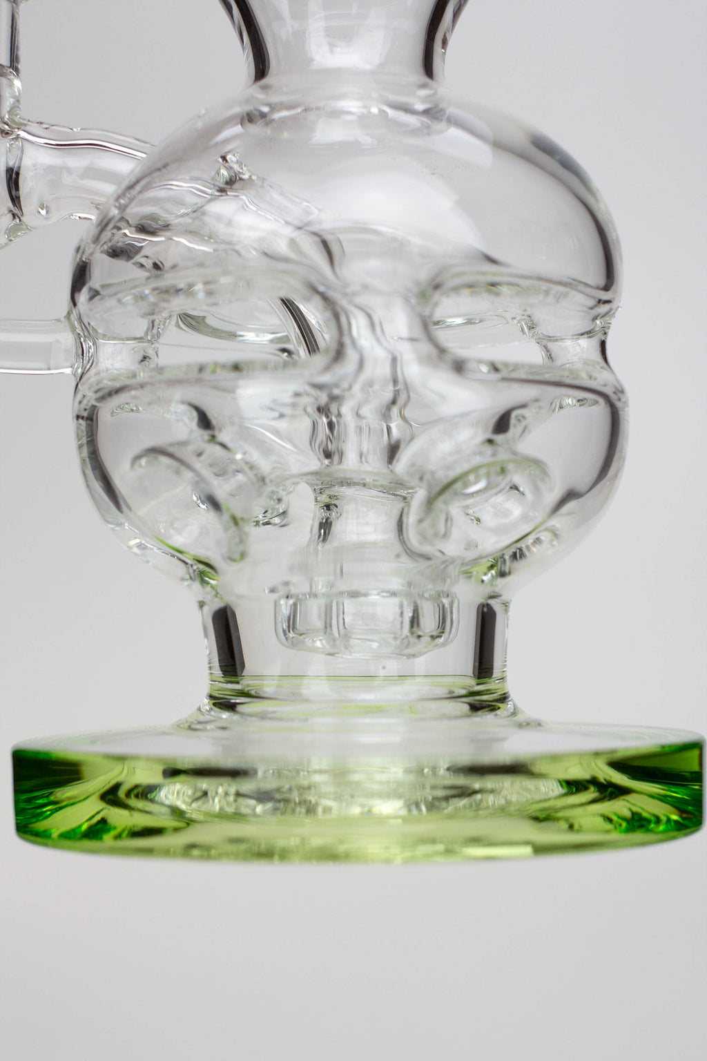 6" Genie Double glass recycle rig with shower head diffuser