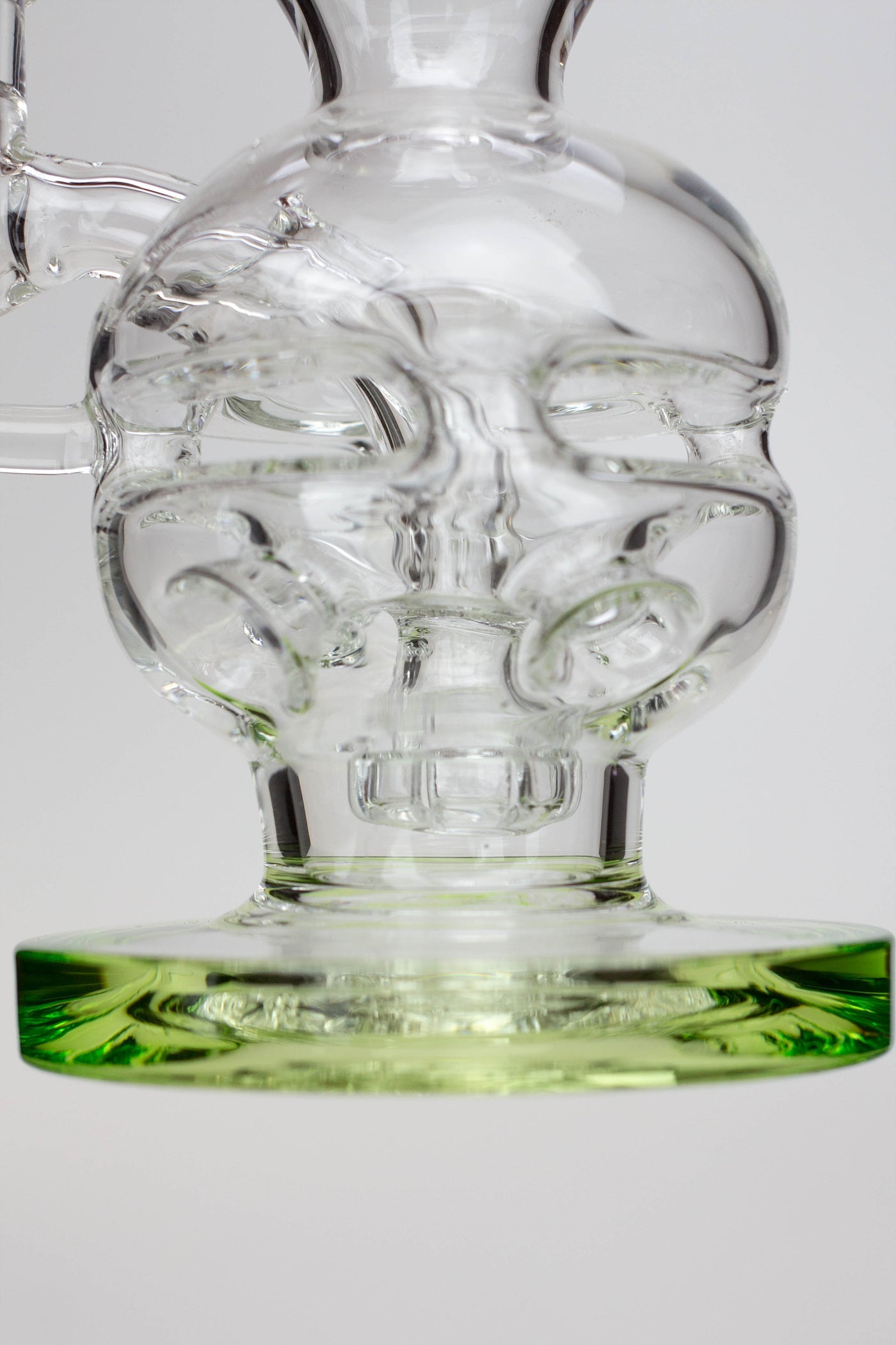6" Genie Double glass recycle rig with shower head diffuser