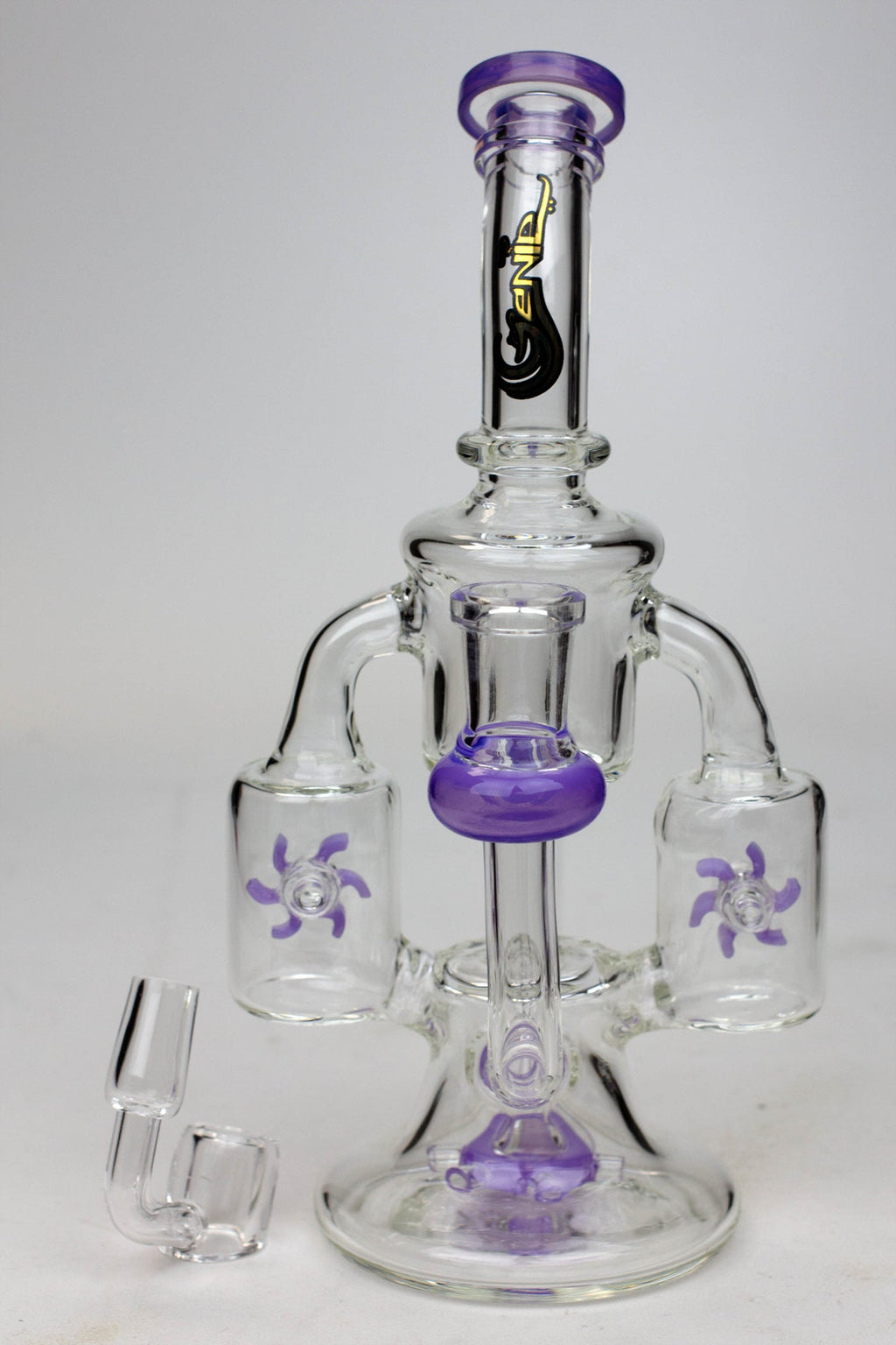8.5" Genie twin turbine recycler dab rig