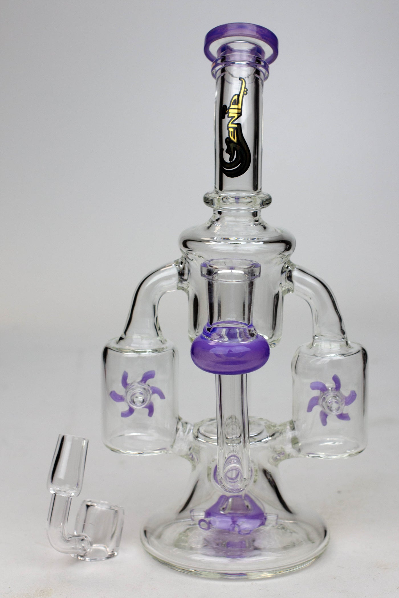 8.5" Genie twin turbine recycler dab rig