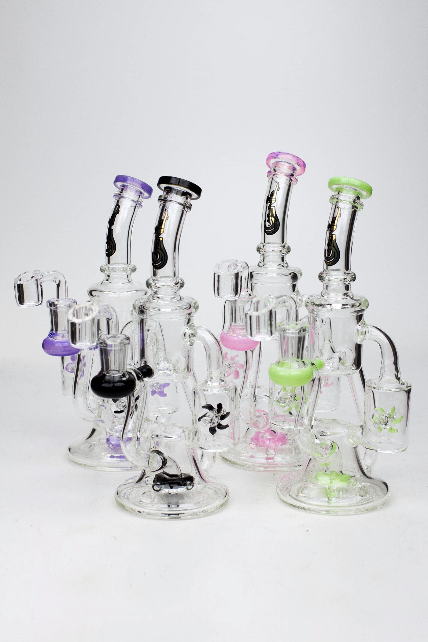8.5" Genie twin turbine recycler dab rig