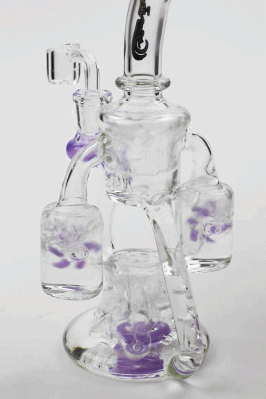 8.5" Genie twin turbine recycler dab rig