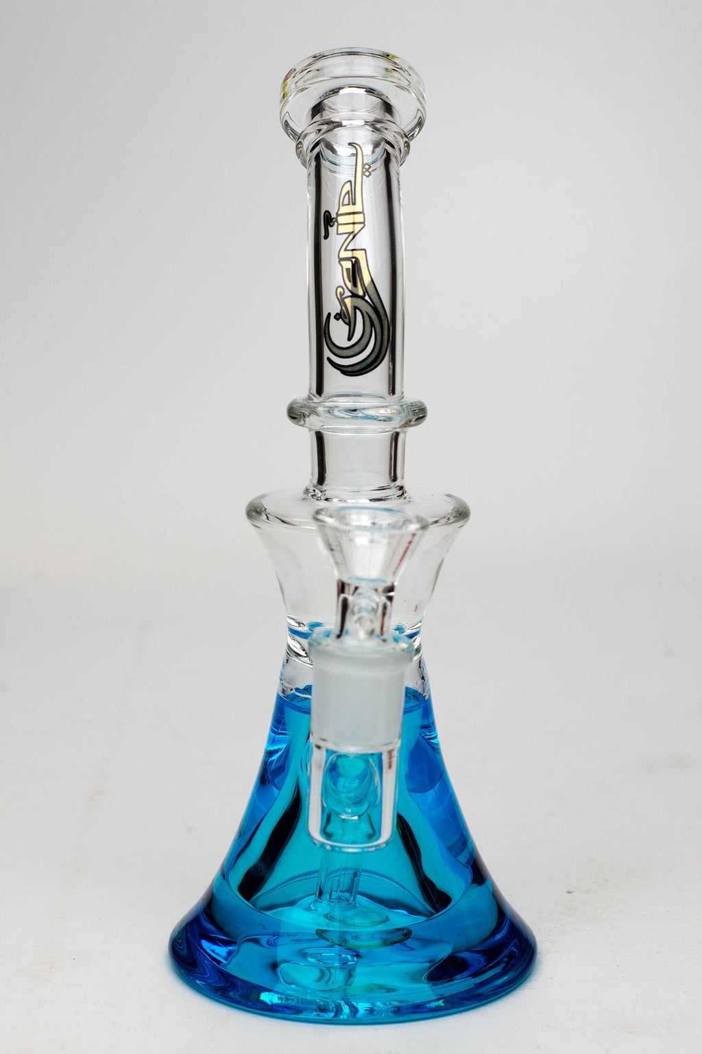 9" GENIE Shower head glass beaker bong with liquid cooling freezer