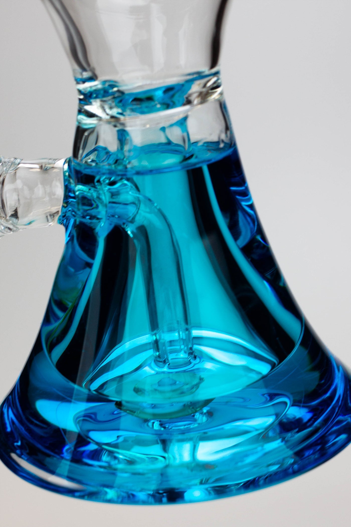 9" GENIE Shower head glass beaker bong with liquid cooling freezer