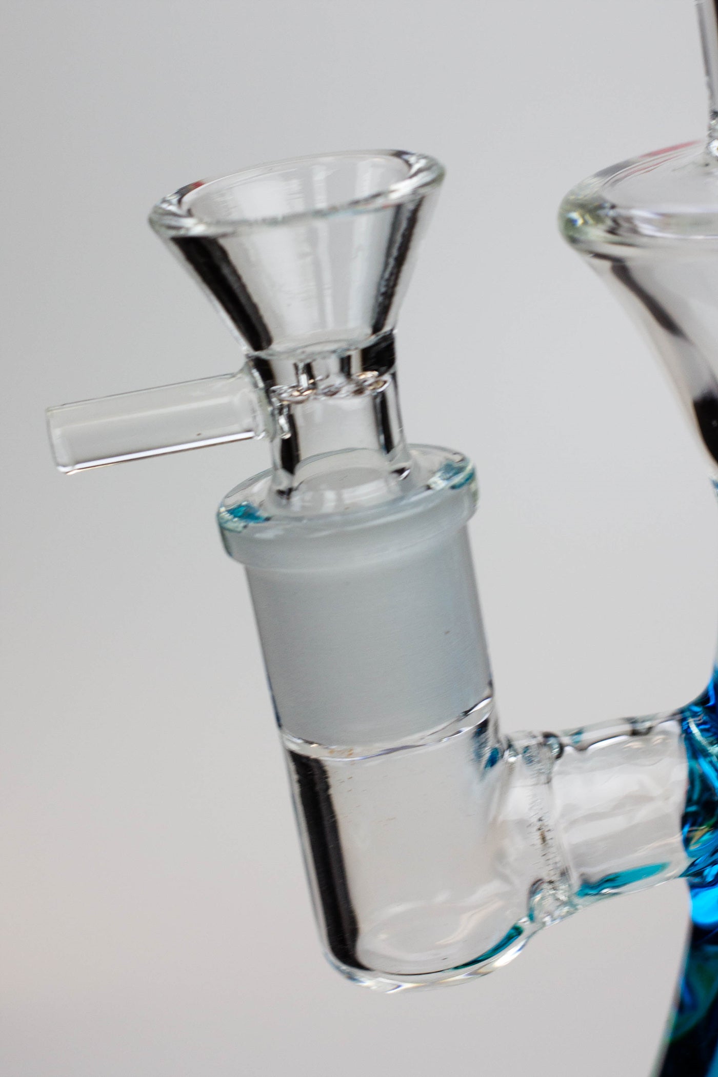9" GENIE Shower head glass beaker bong with liquid cooling freezer
