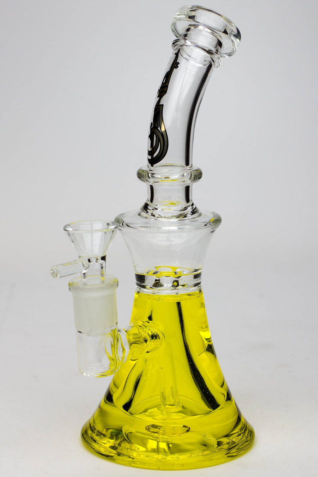 9" GENIE Shower head glass beaker bong with liquid cooling freezer