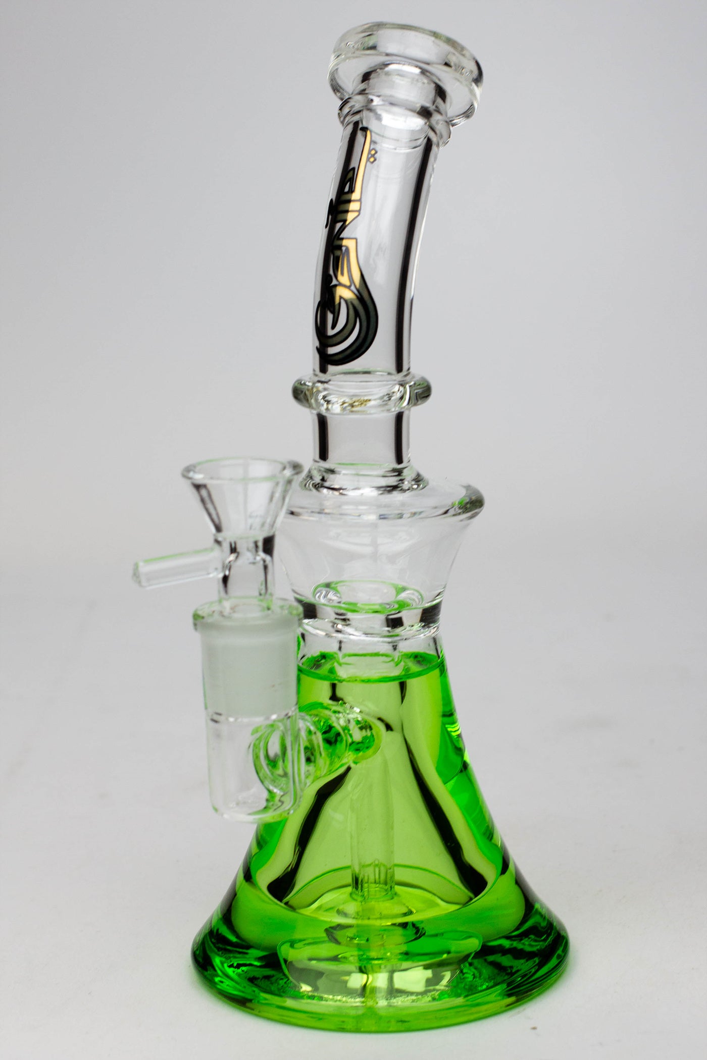 9" GENIE Shower head glass beaker bong with liquid cooling freezer