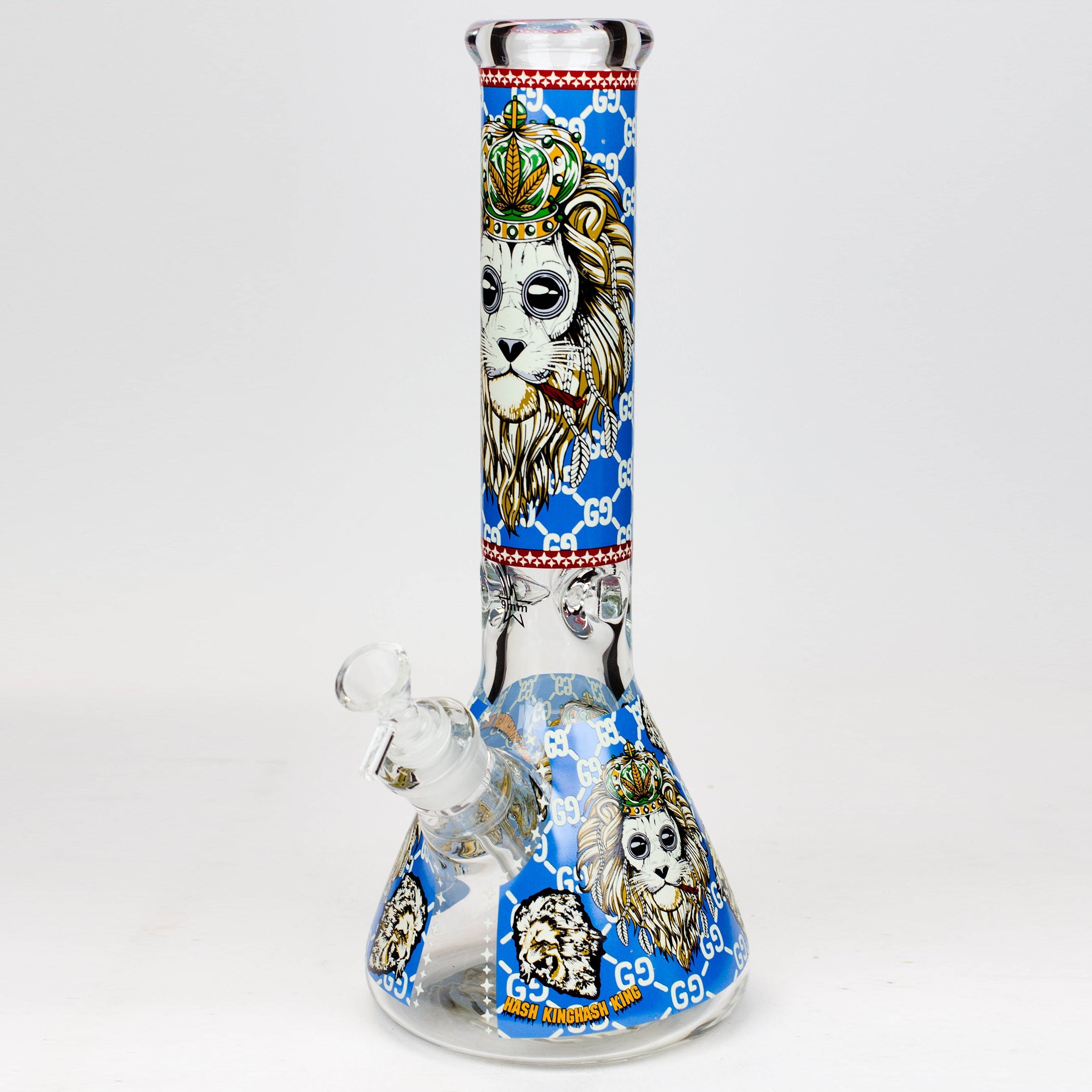 14" Hash King Glow in the dark 9 mm glass bong