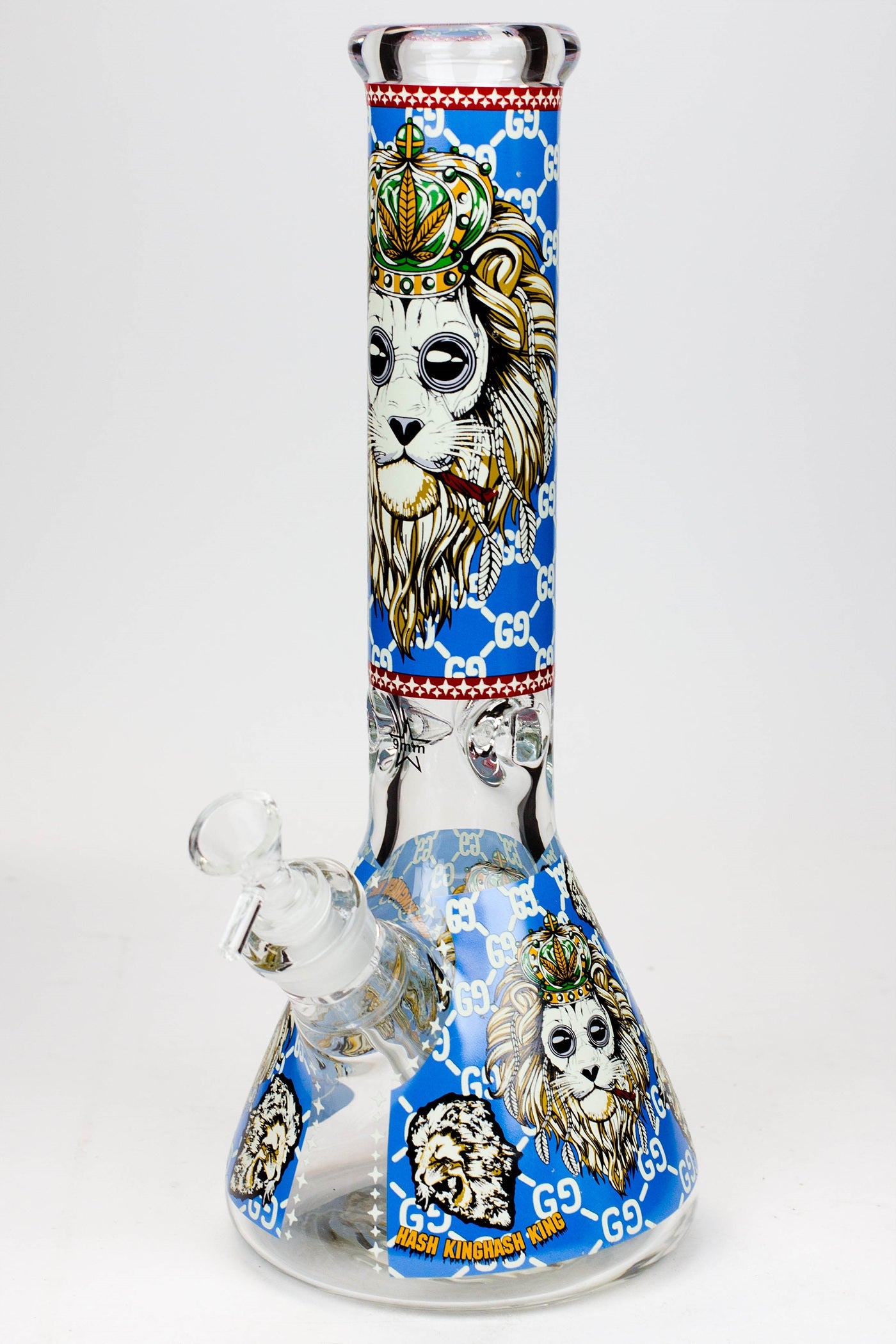 14" Hash King Glow in the dark 9 mm glass bong