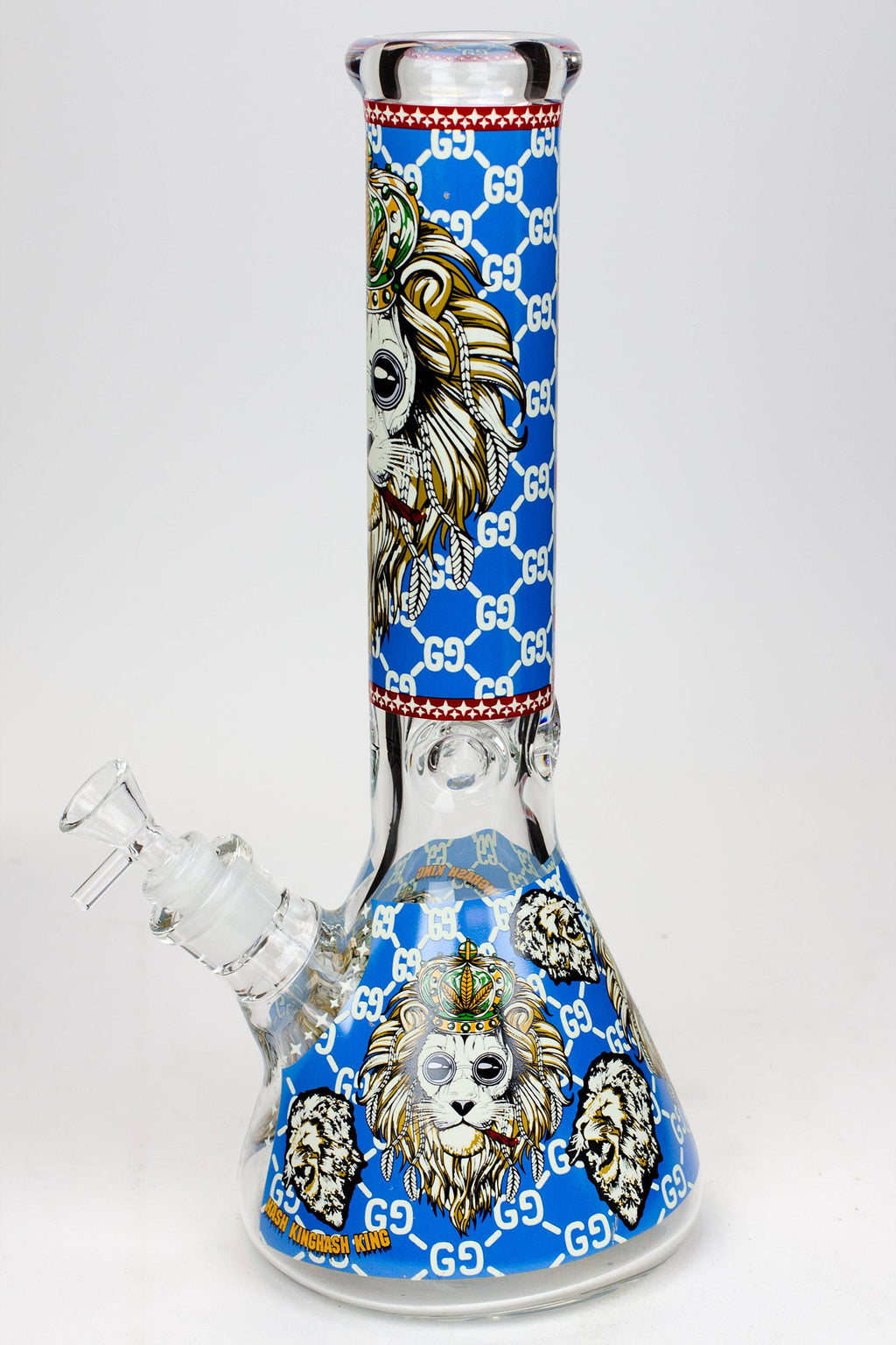14" Hash King Glow in the dark 9 mm glass bong
