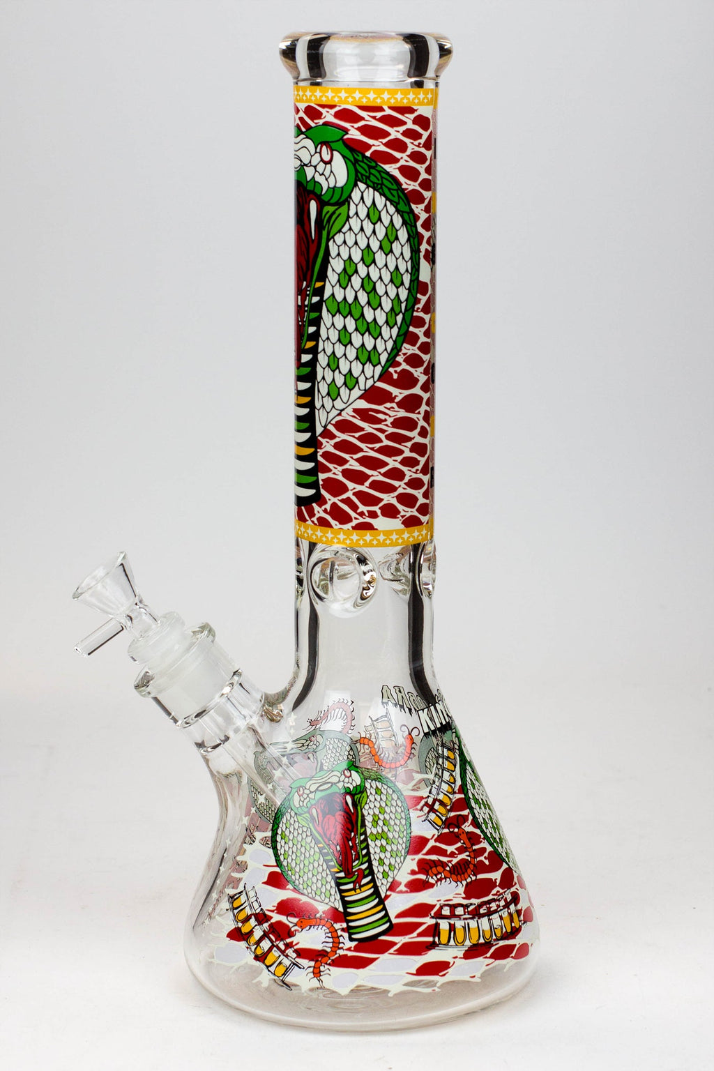14" King Cobra Glow in the dark 9 mm glass bong
