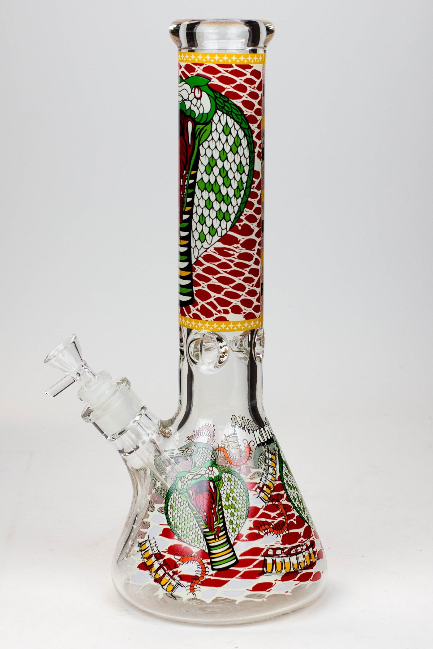 14" King Cobra Glow in the dark 9 mm glass bong