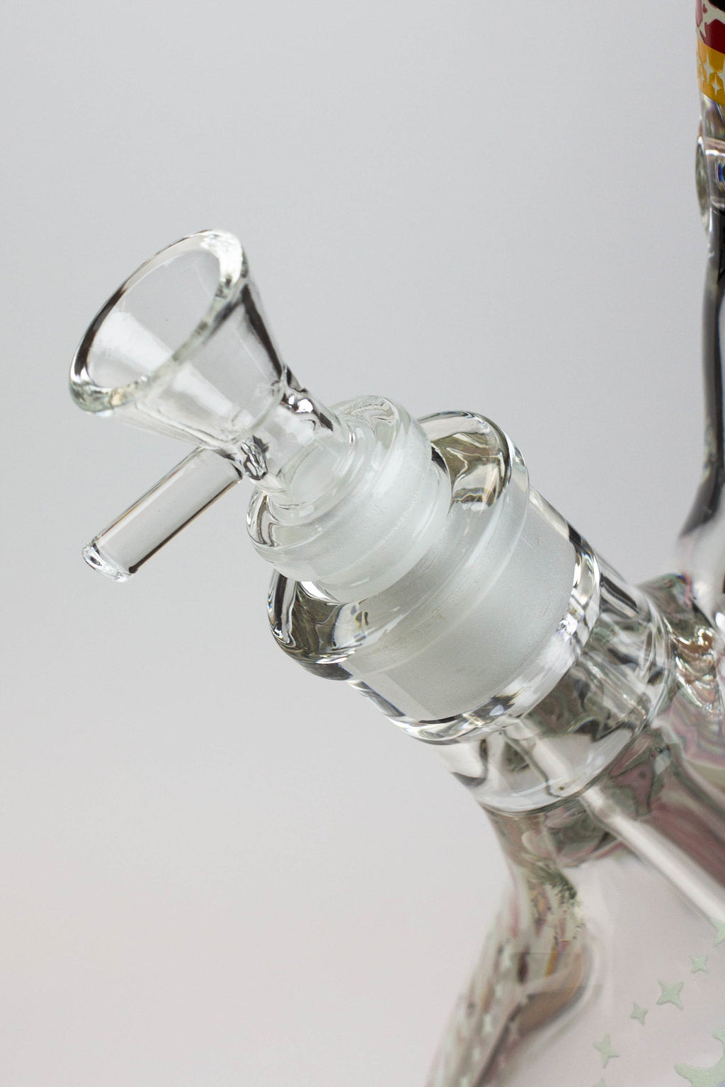 14" King Cobra Glow in the dark 9 mm glass bong