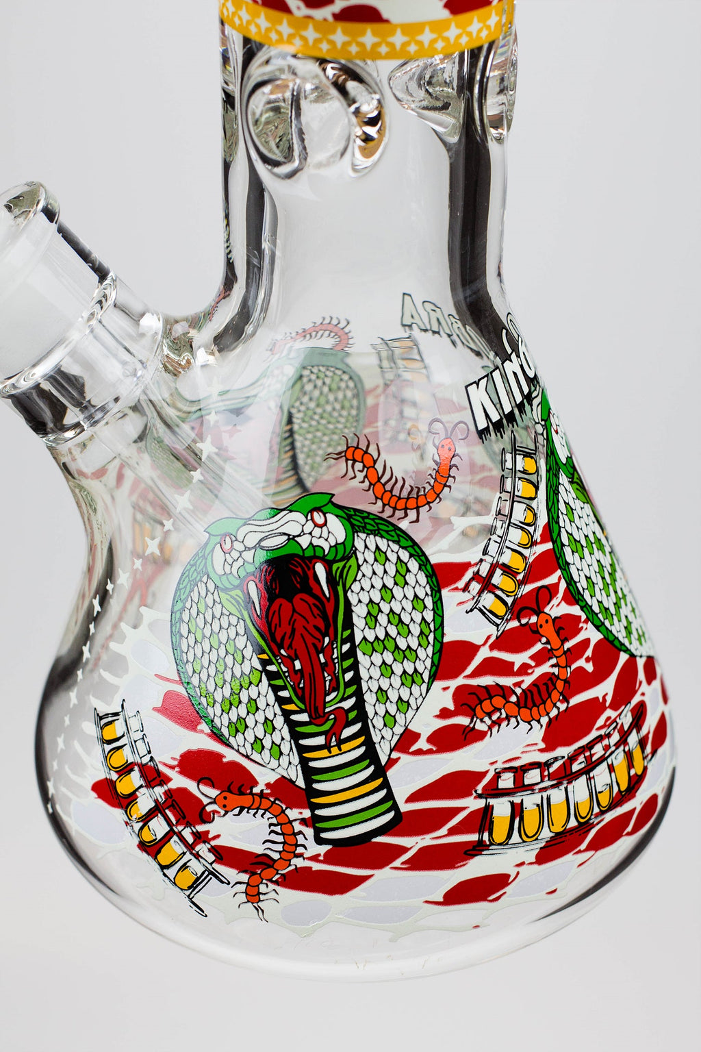 14" King Cobra Glow in the dark 9 mm glass bong