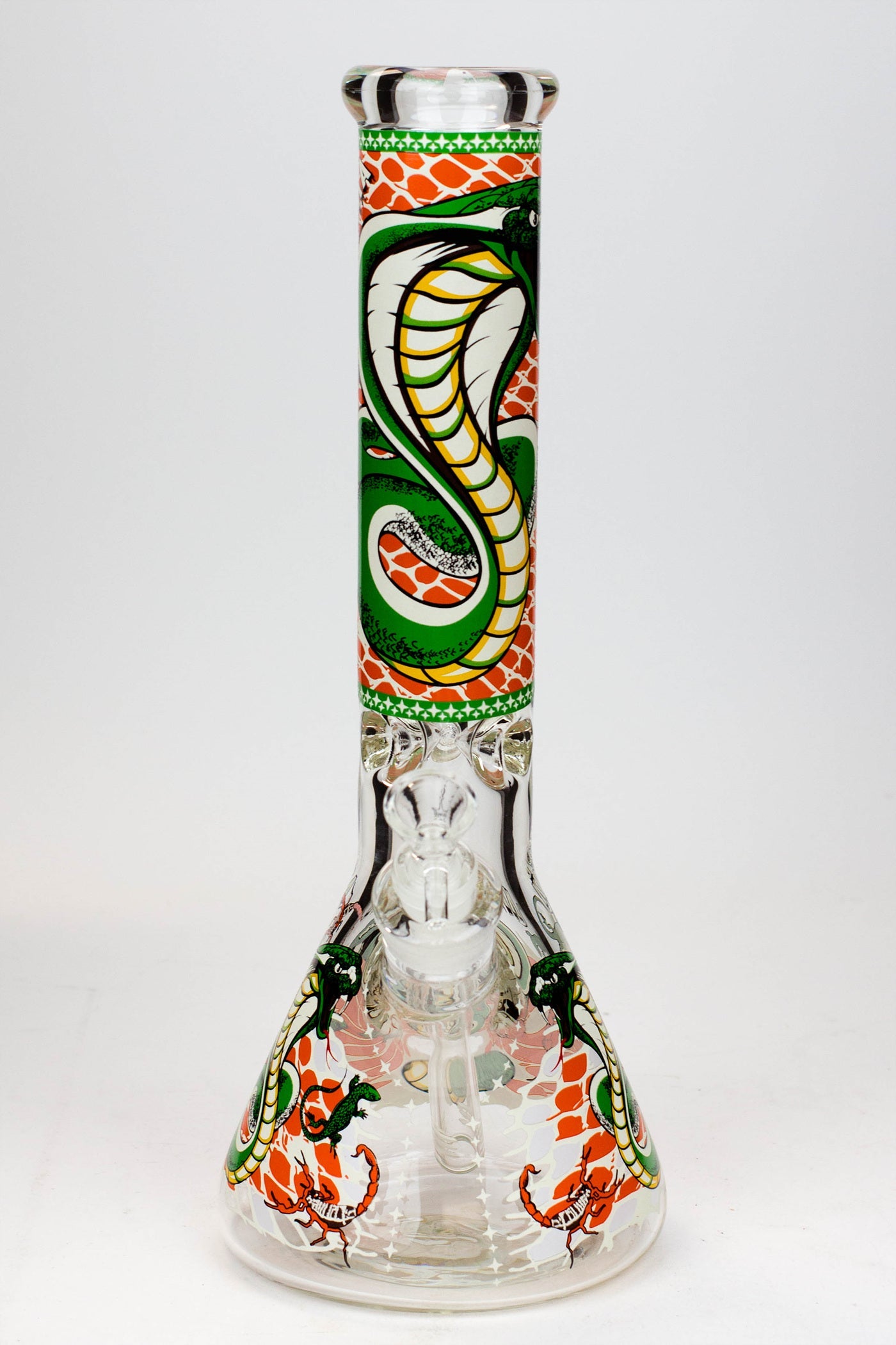 14" King Cobra Glow in the dark 9 mm glass bong