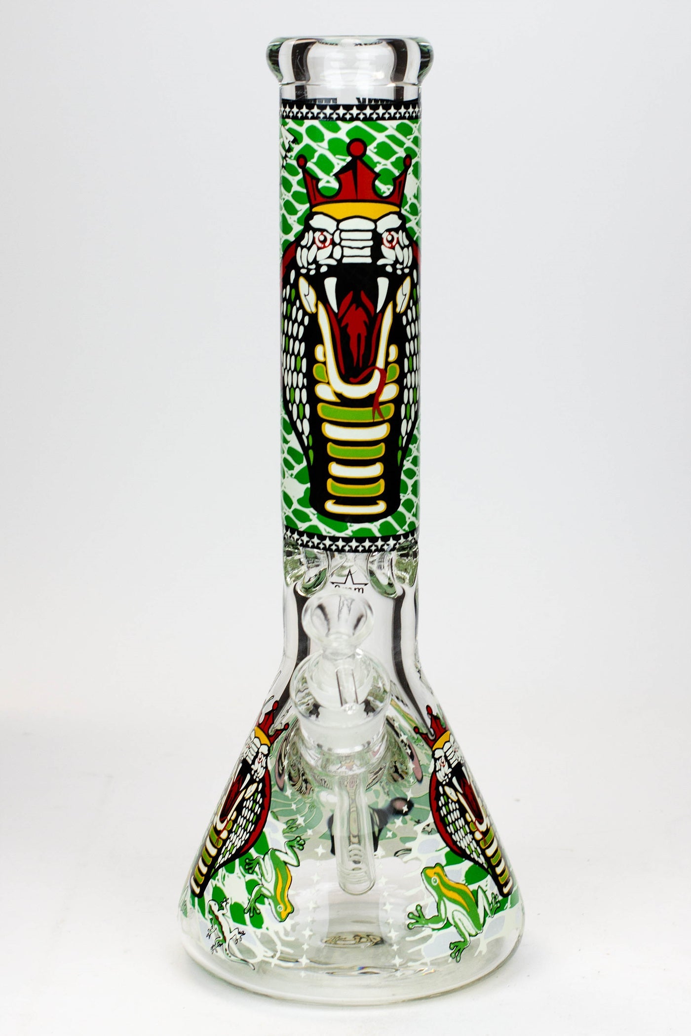 14" King Cobra Glow in the dark 9 mm glass bong