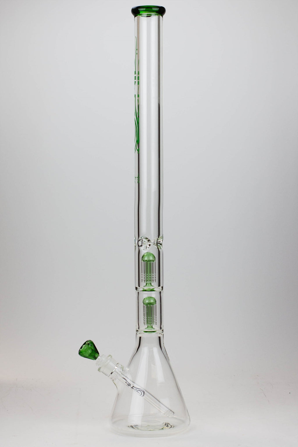 30" Genie 9 mm Dual tree arms beaker glass water bong