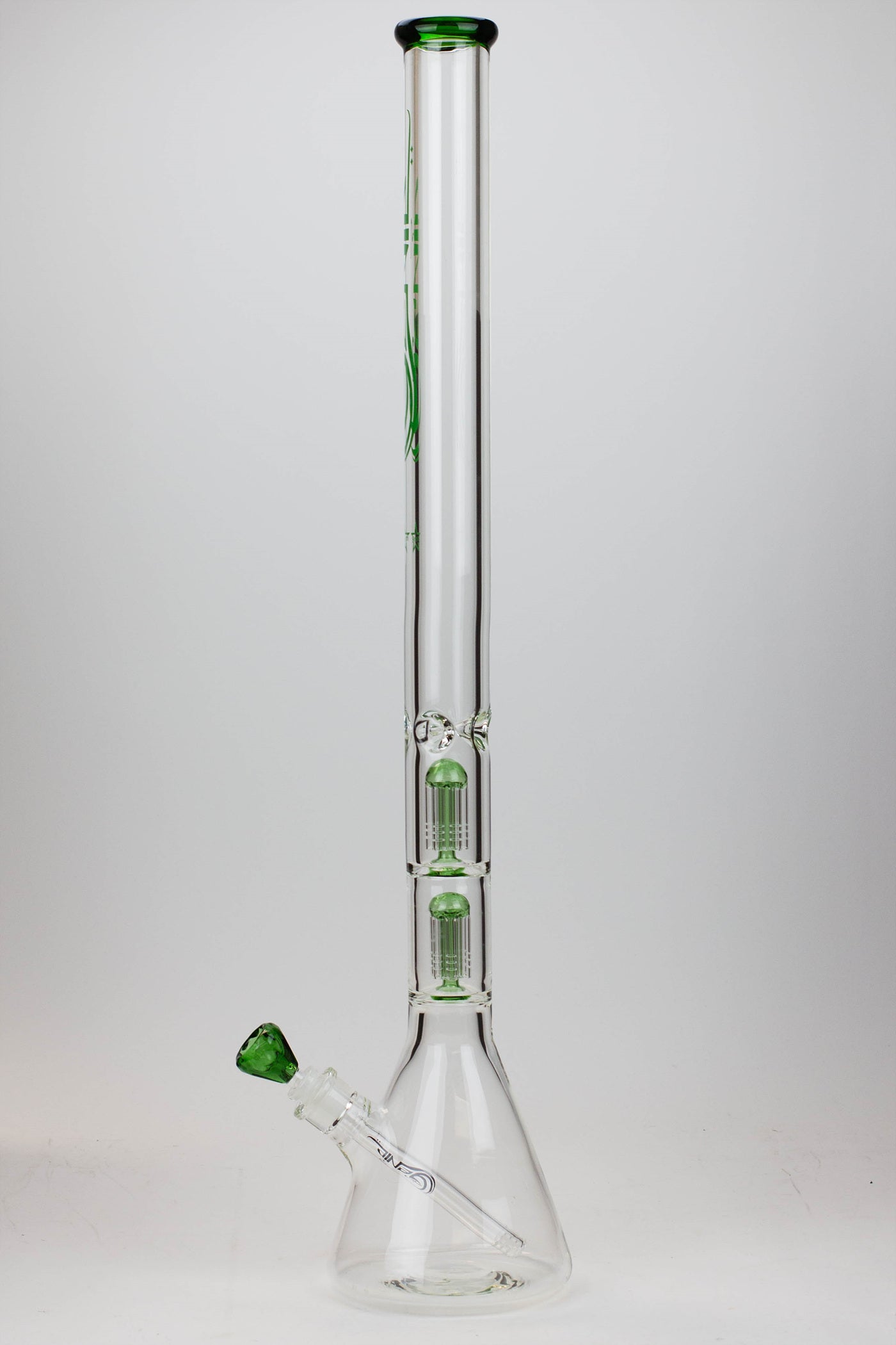 30" Genie 9 mm Dual tree arms beaker glass water bong