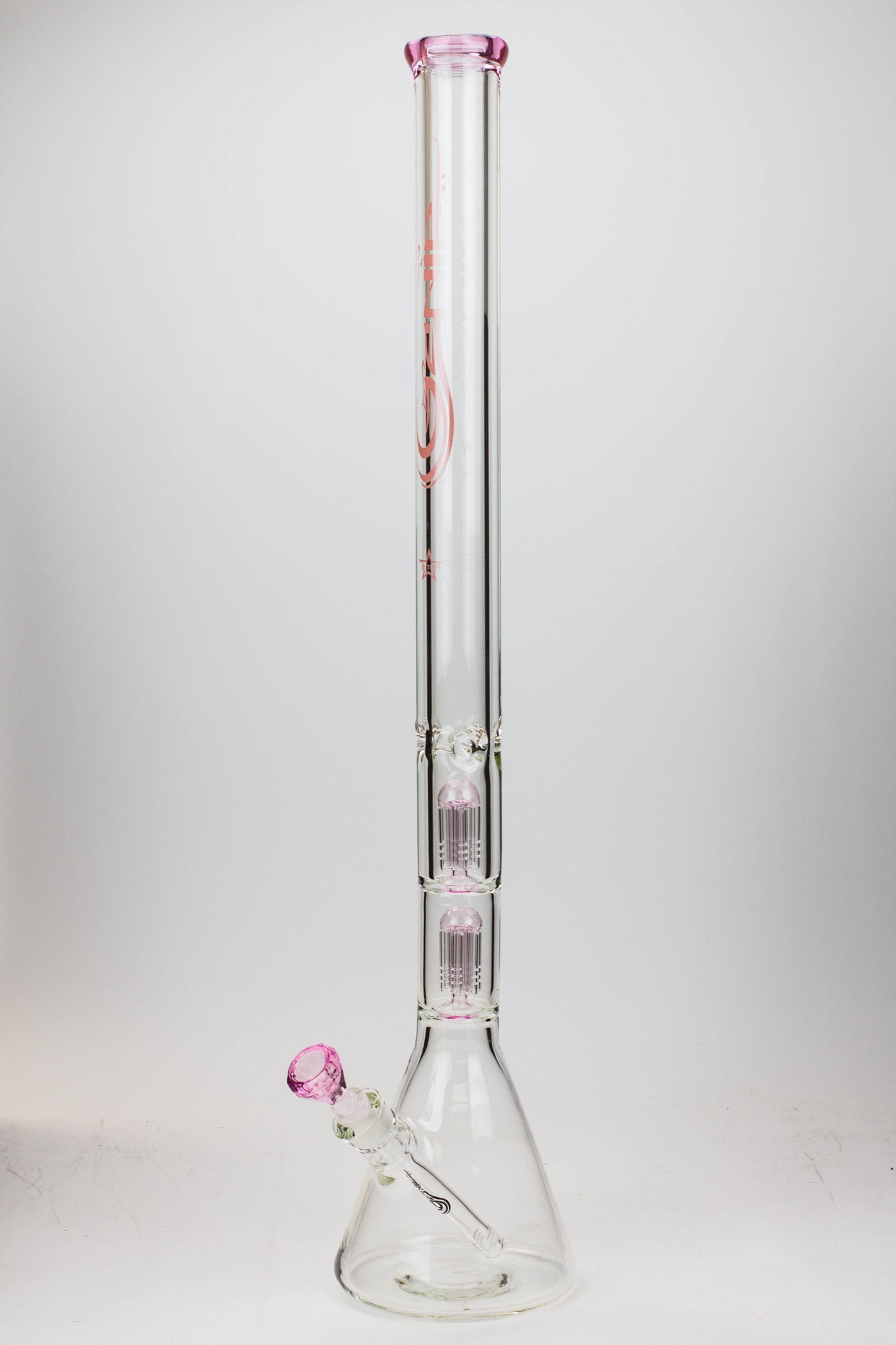 30" Genie 9 mm Dual tree arms beaker glass water bong